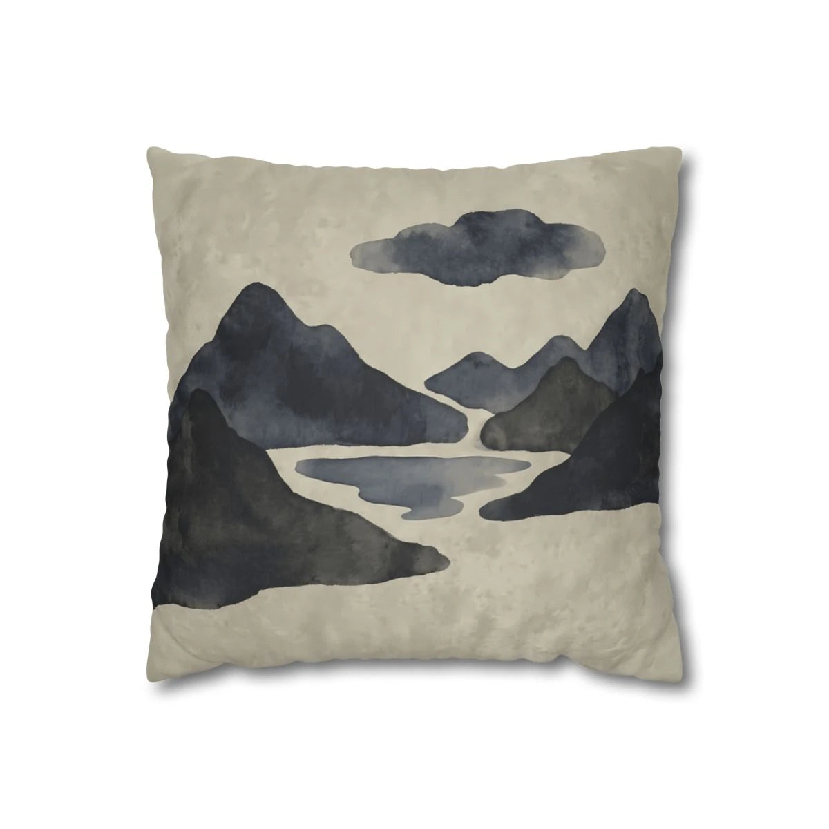 Watercolor Mountain Cushion Cover