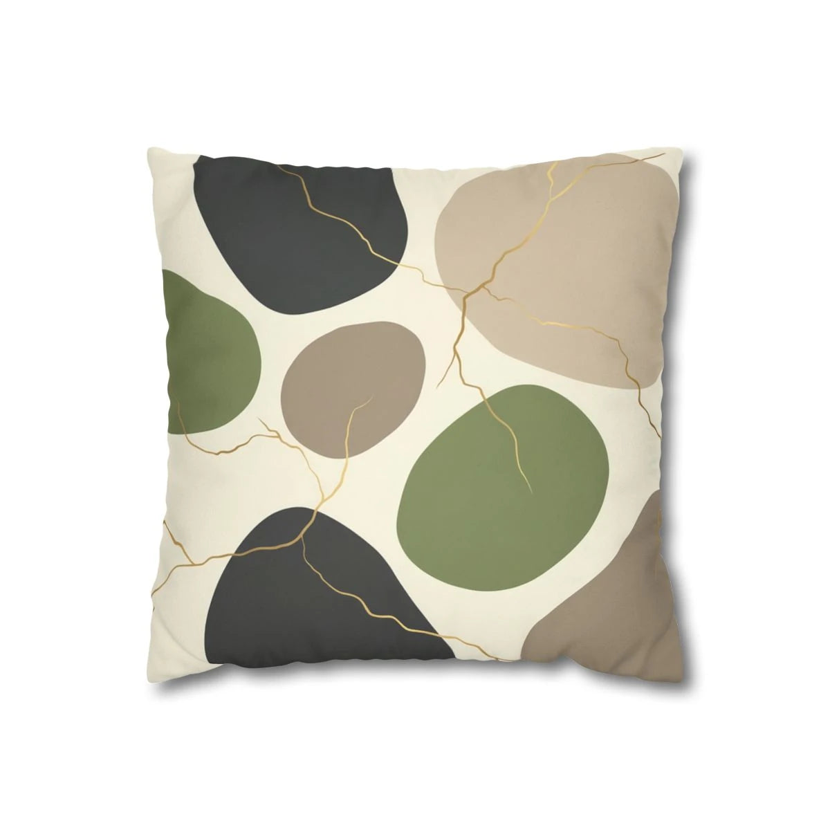 Kintsugi Stones Throw Pillow