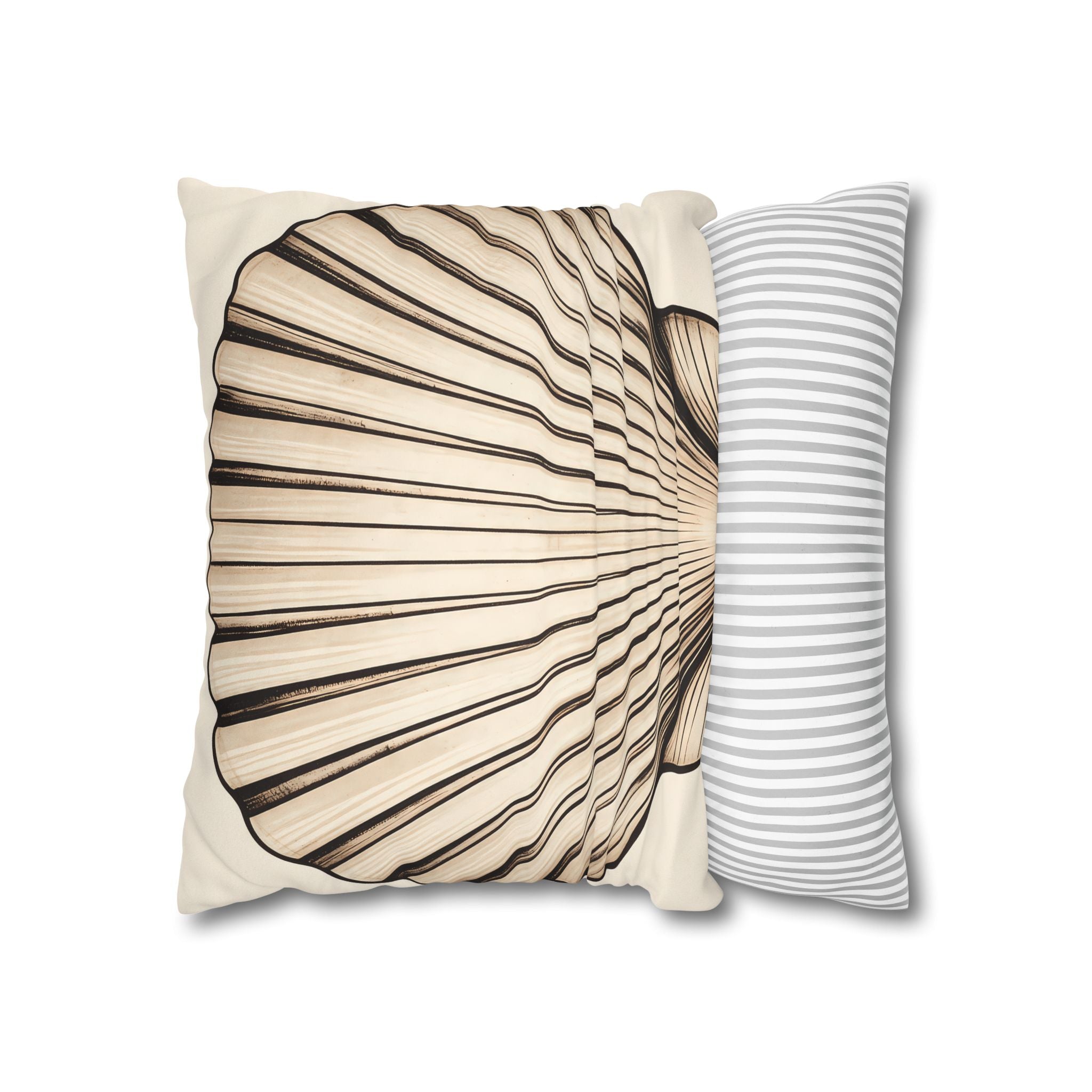 Sand Scallop Shell Cushion Cover