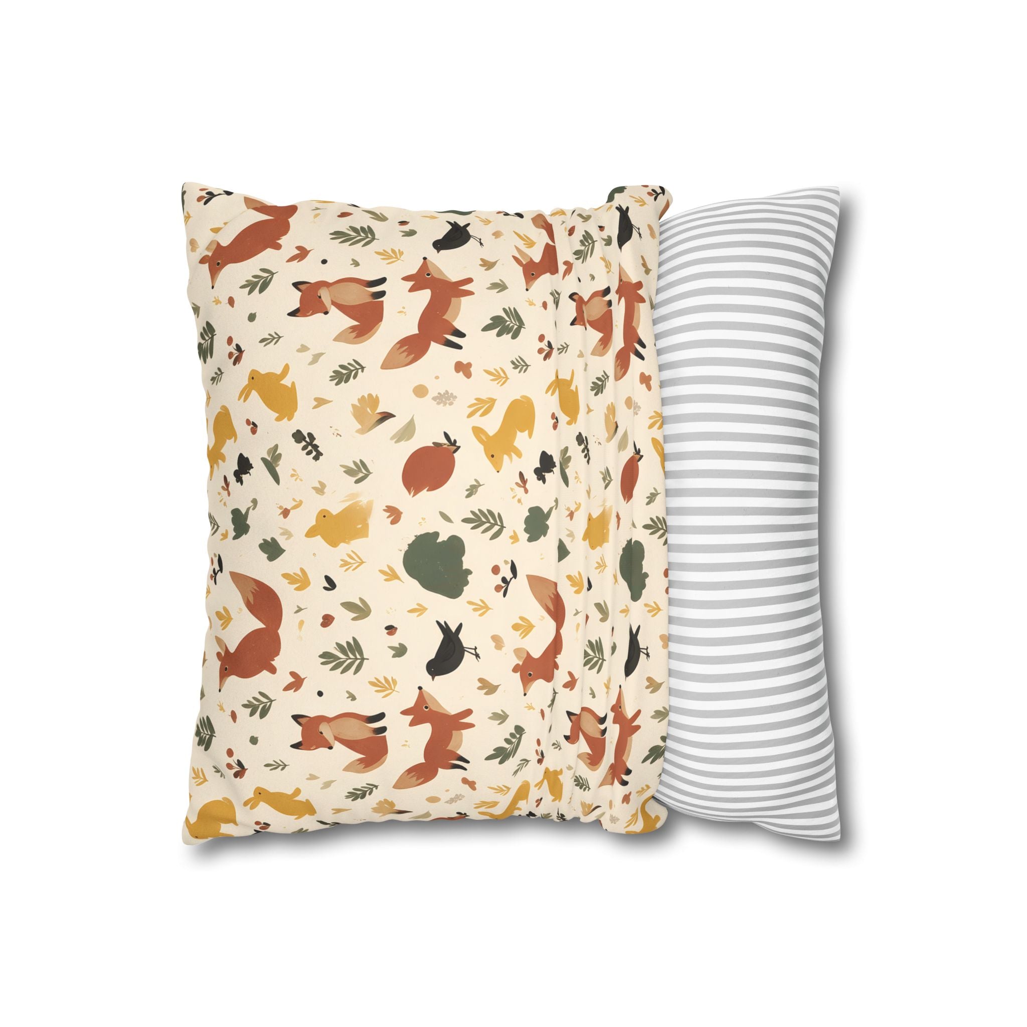 Woodland Fox & Hare Cushion Cover