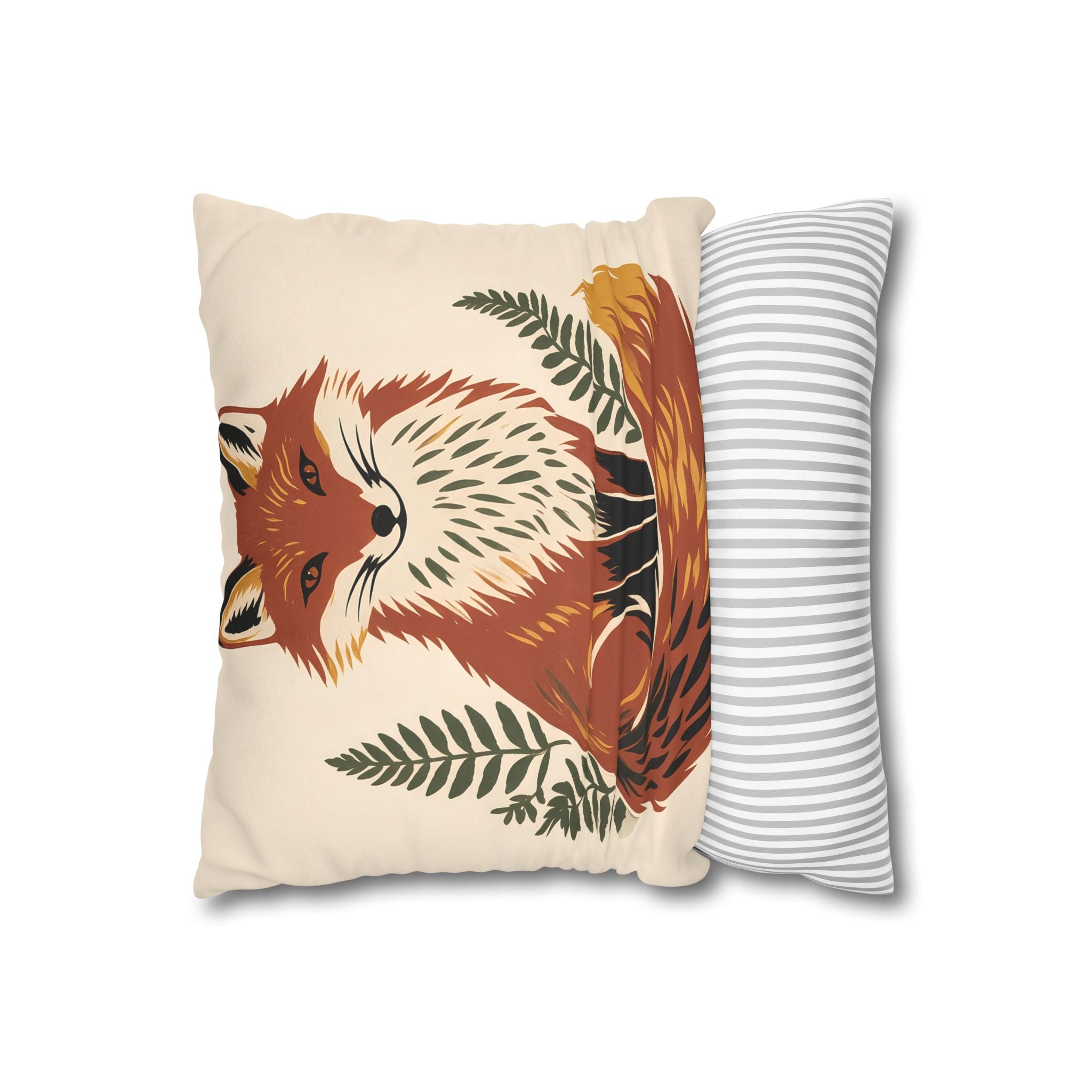 Fox Throw Pillow Cover