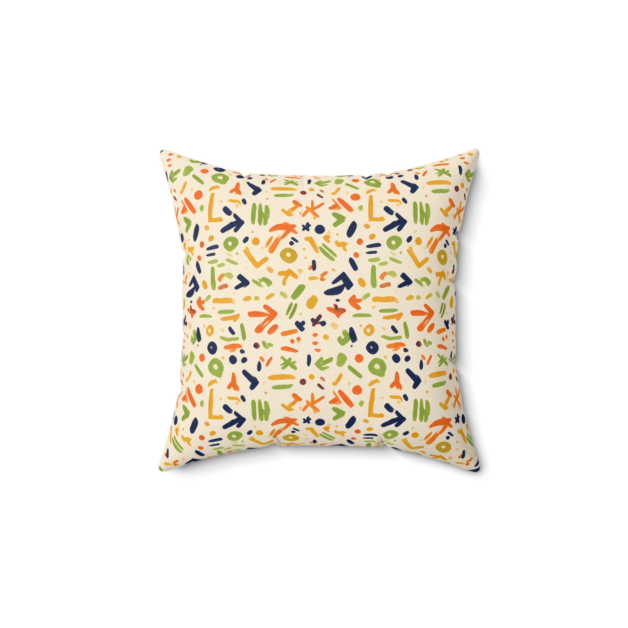 Eclectic Bogolan Throw Pillow