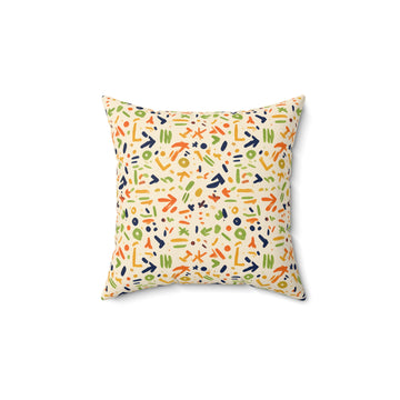 Eclectic Bogolan Throw Pillow