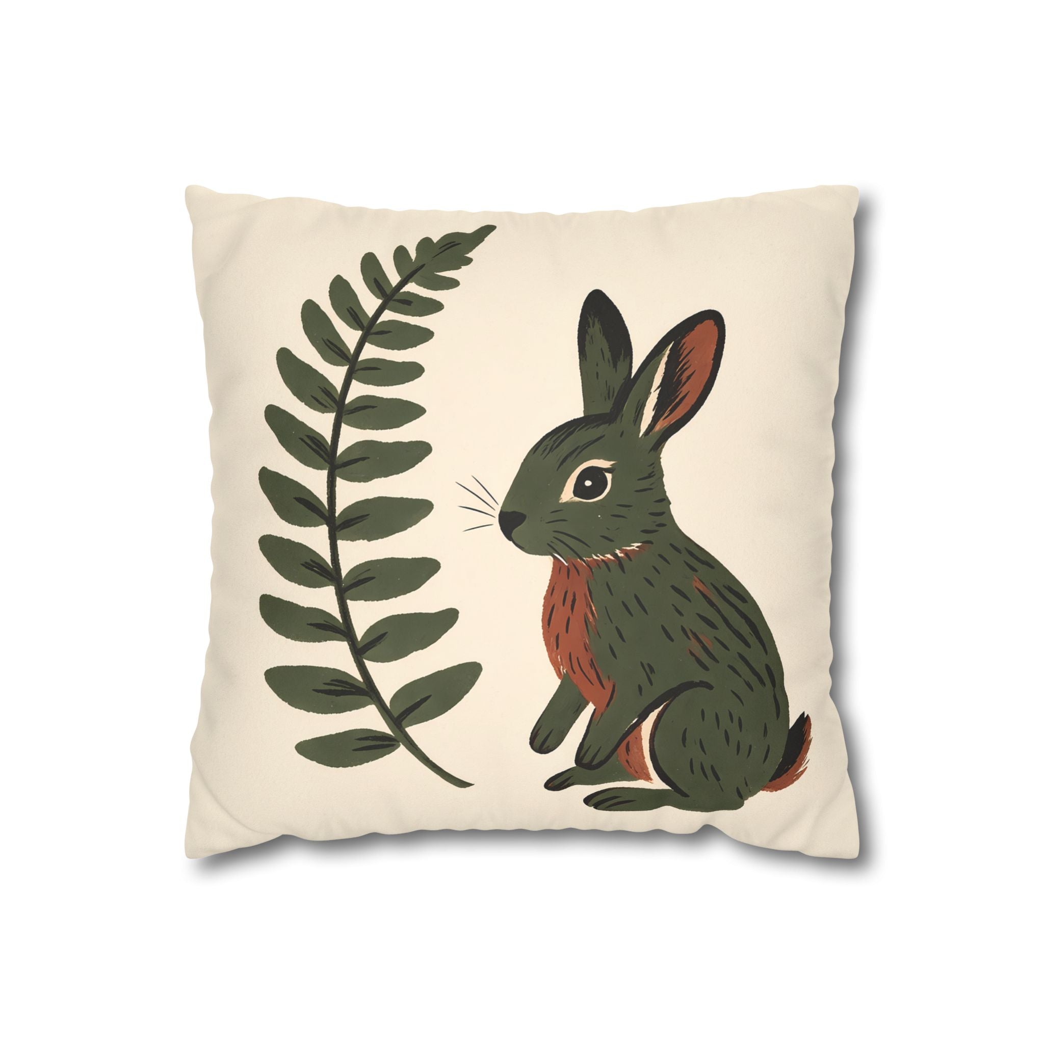 Woodland Hare Pillow Cover