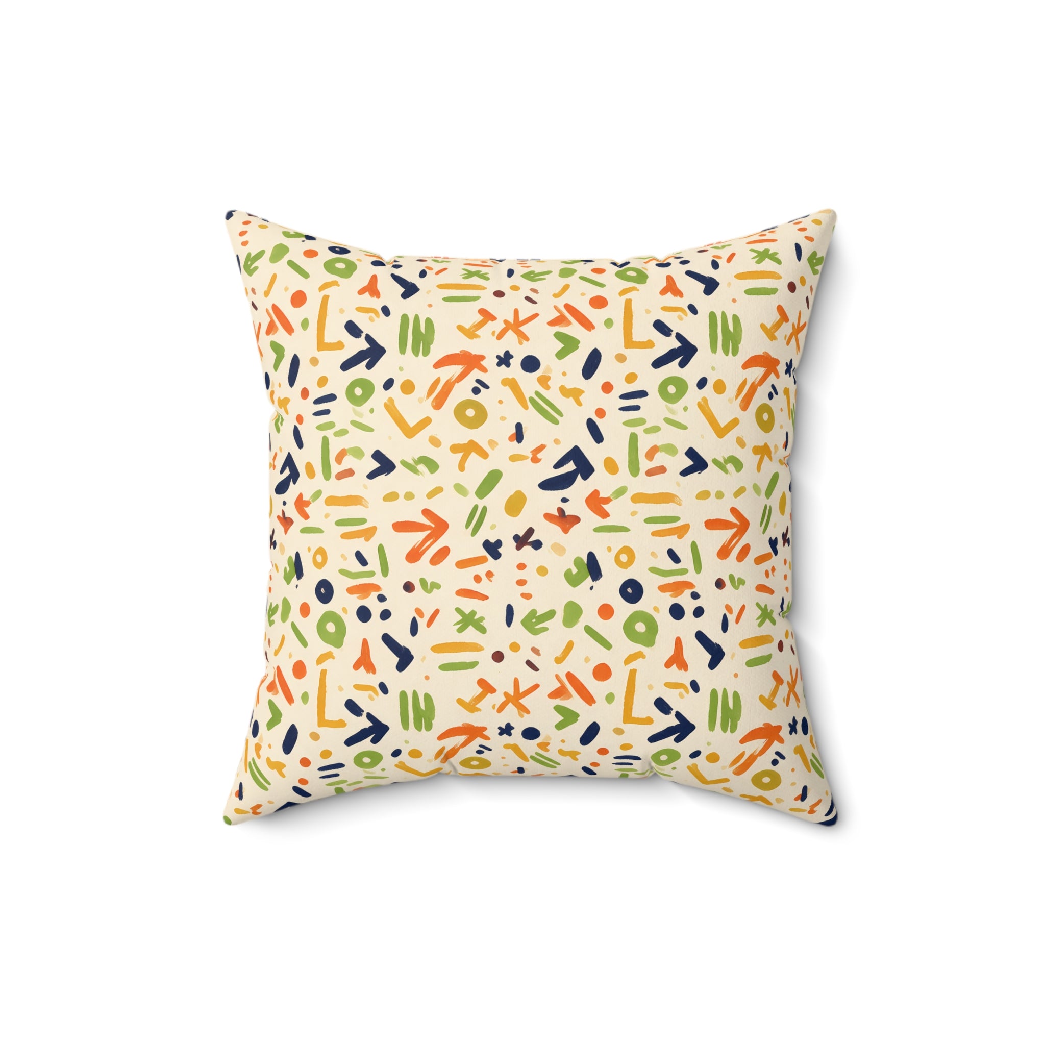 Eclectic Bogolan Throw Pillow
