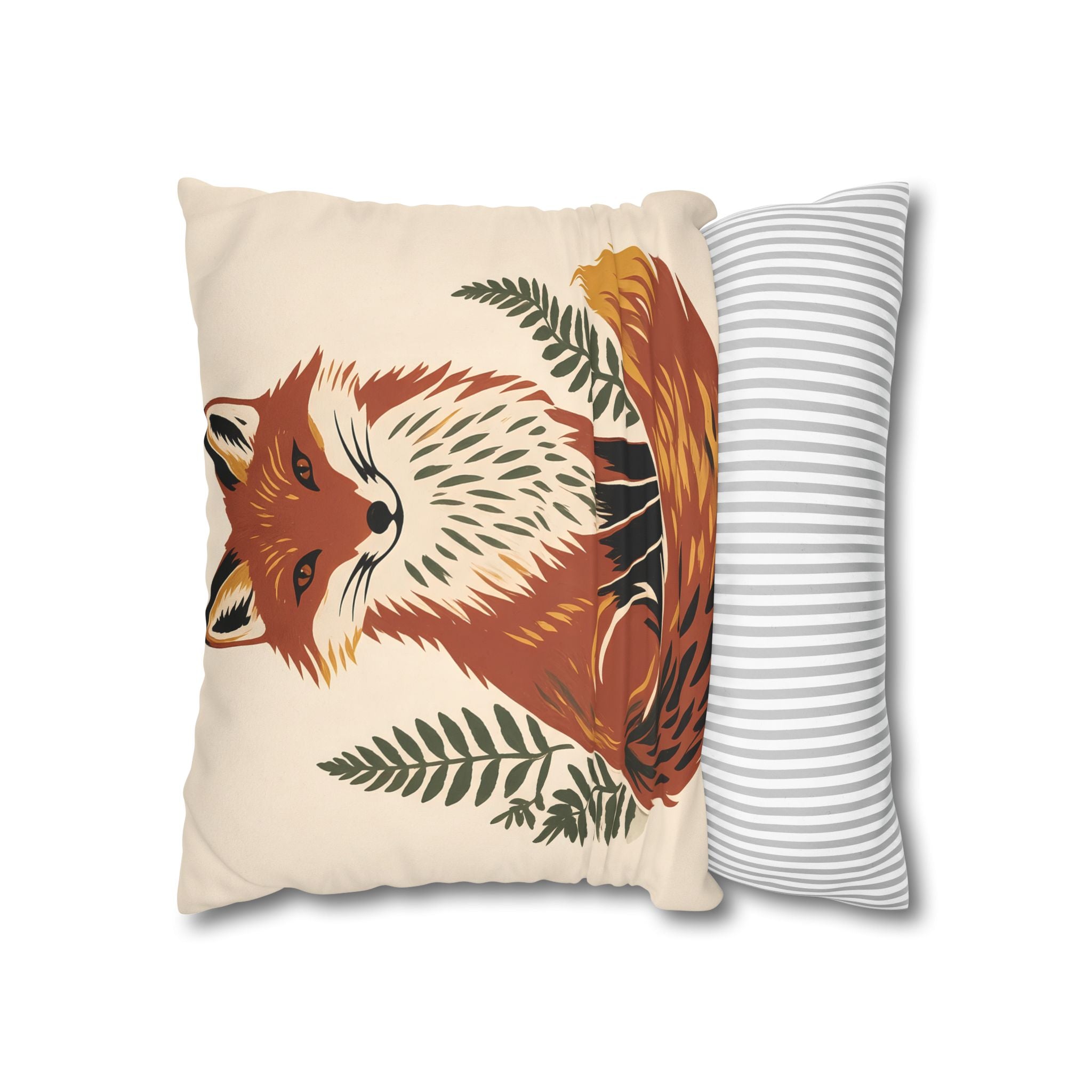 Fox Throw Pillow Cover