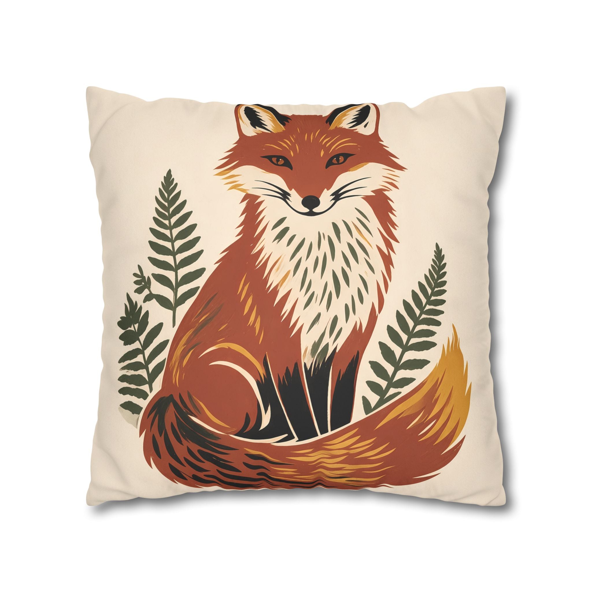 Fox Throw Pillow Cover