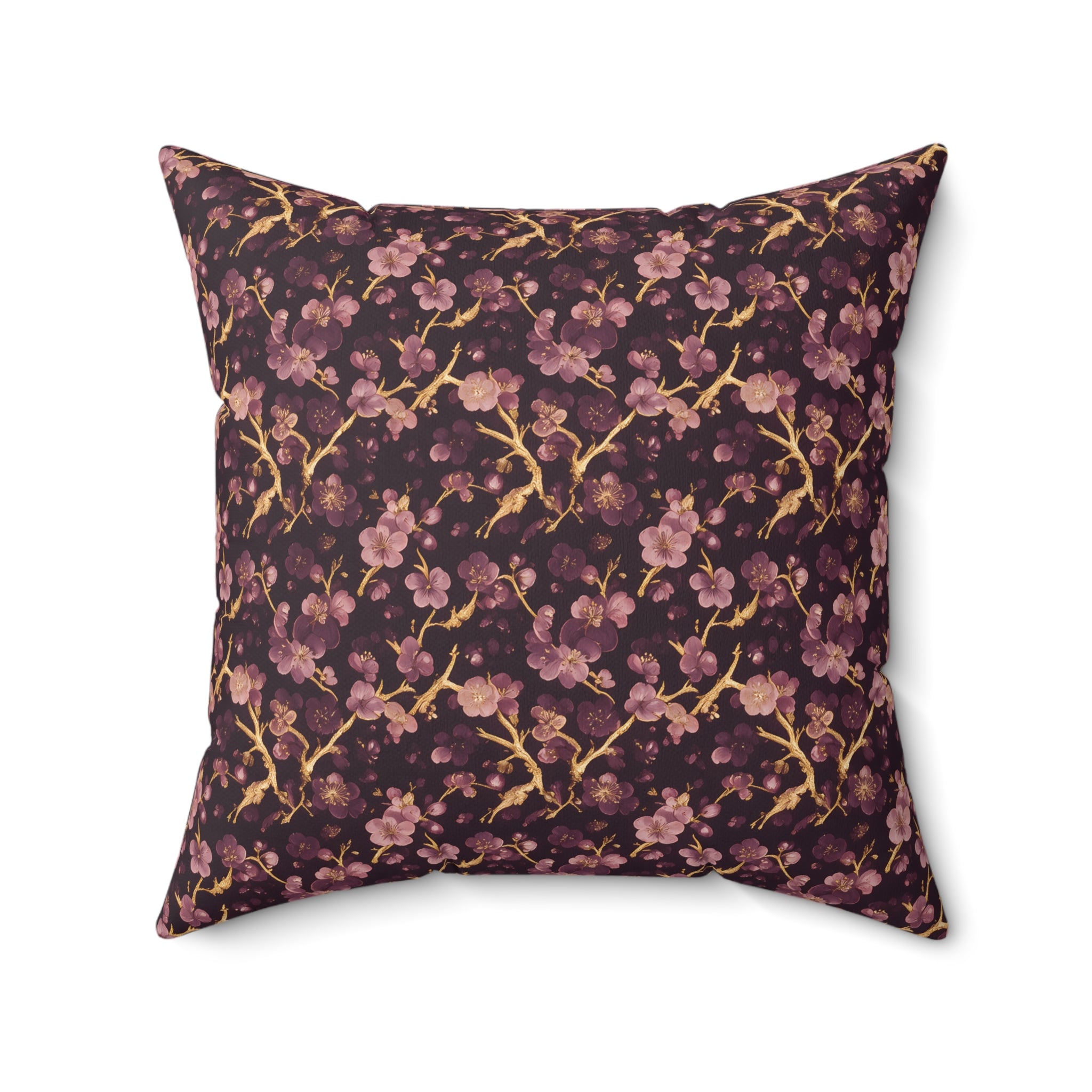 Deep Purple Throw Pillow with Insert