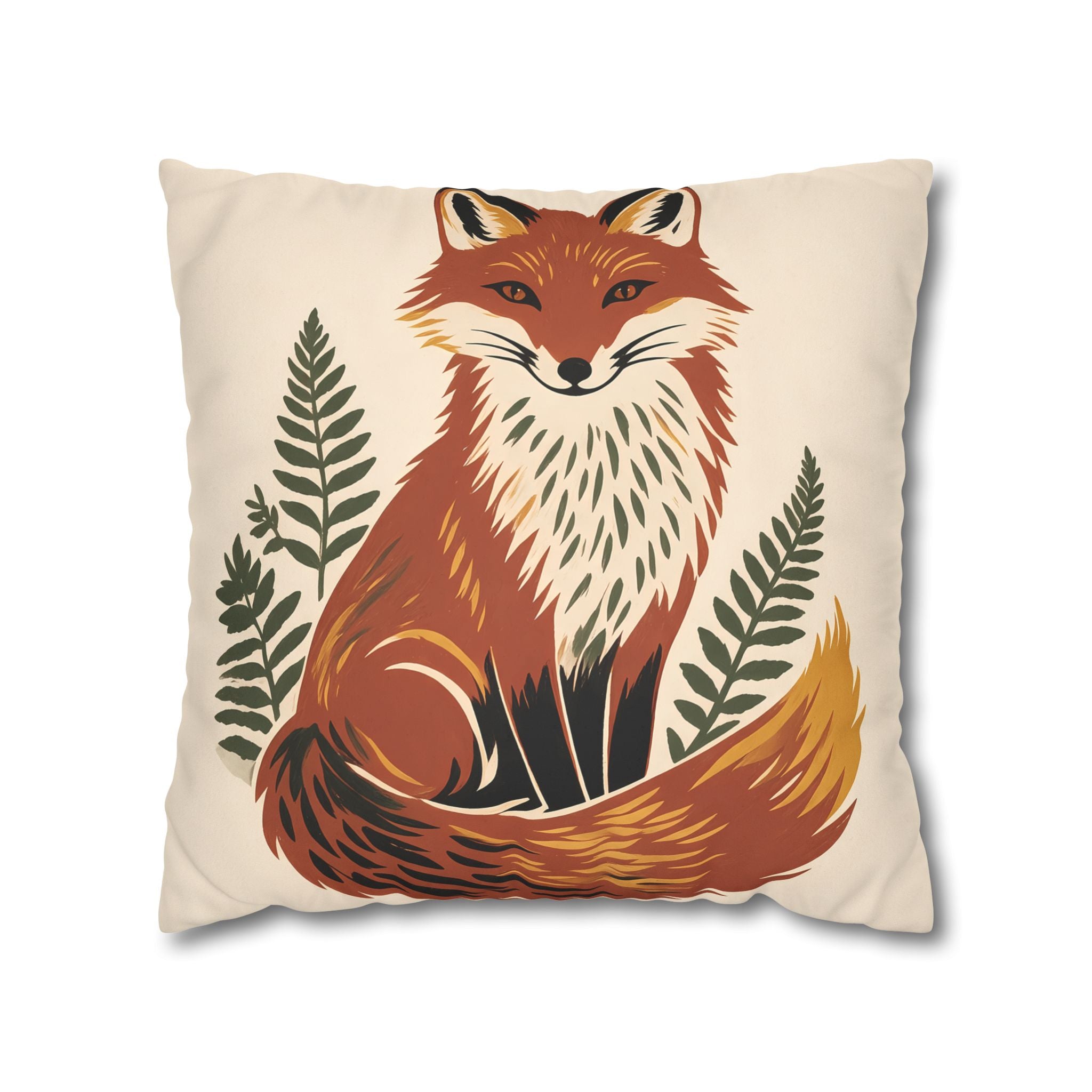 Fox Throw Pillow Cover