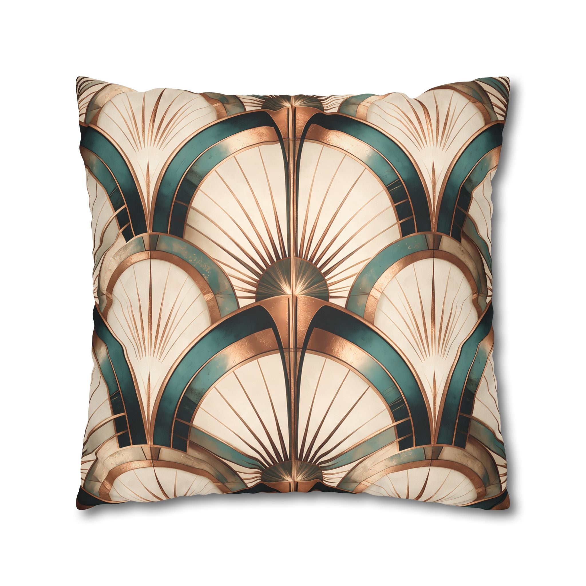 Patina Teal Throw Pillow Cover
