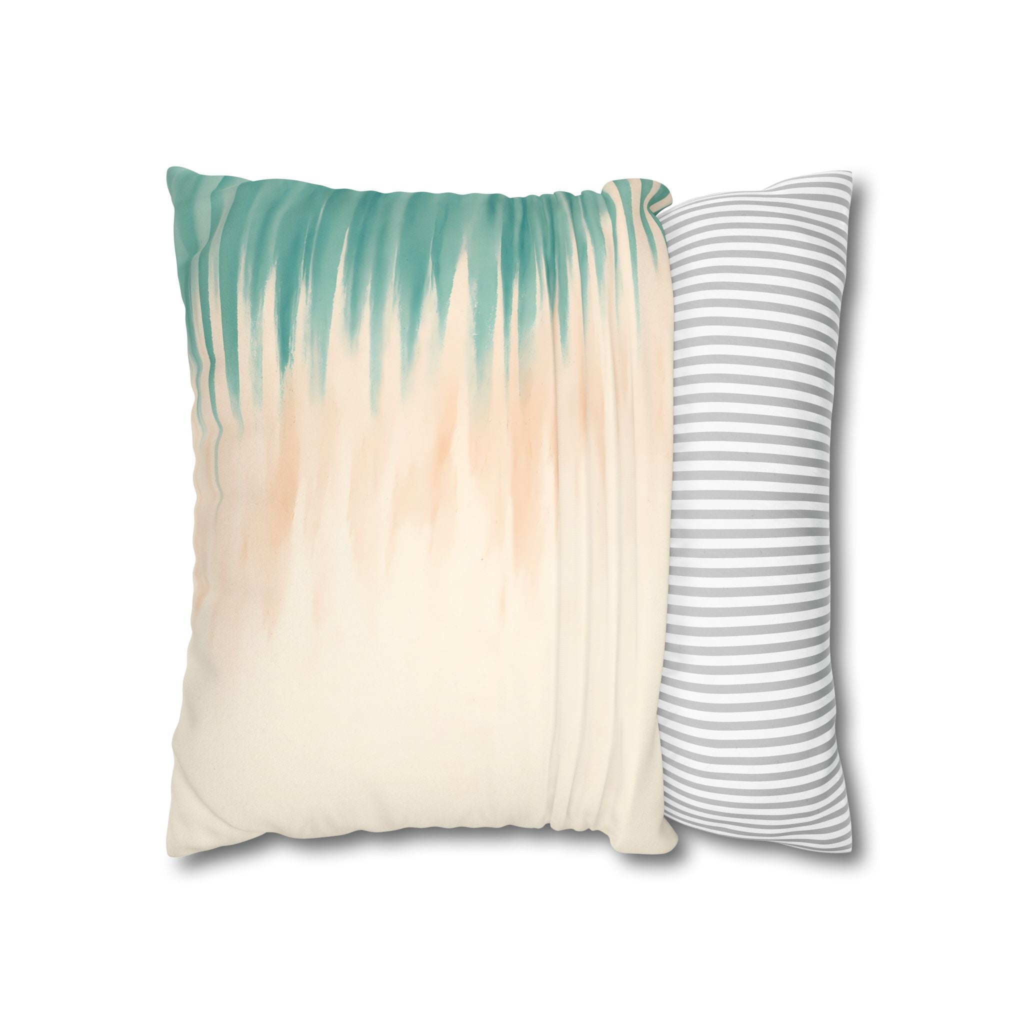 Asymmetric Coastal Stripe Cushion Cover