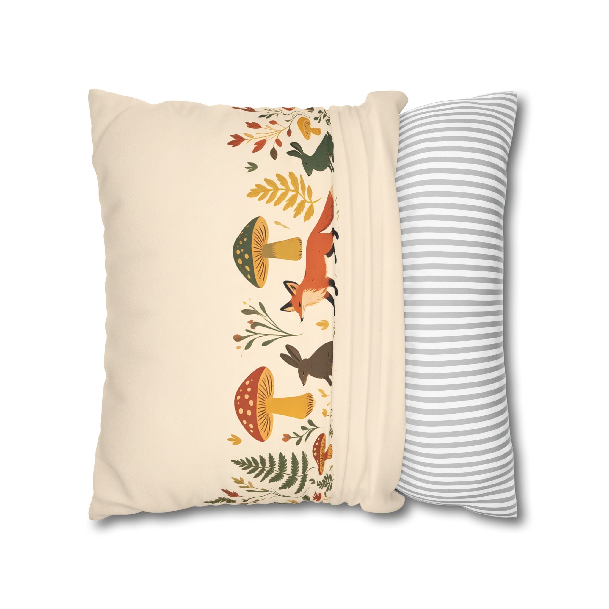 Woodland Animal Pillow Cover