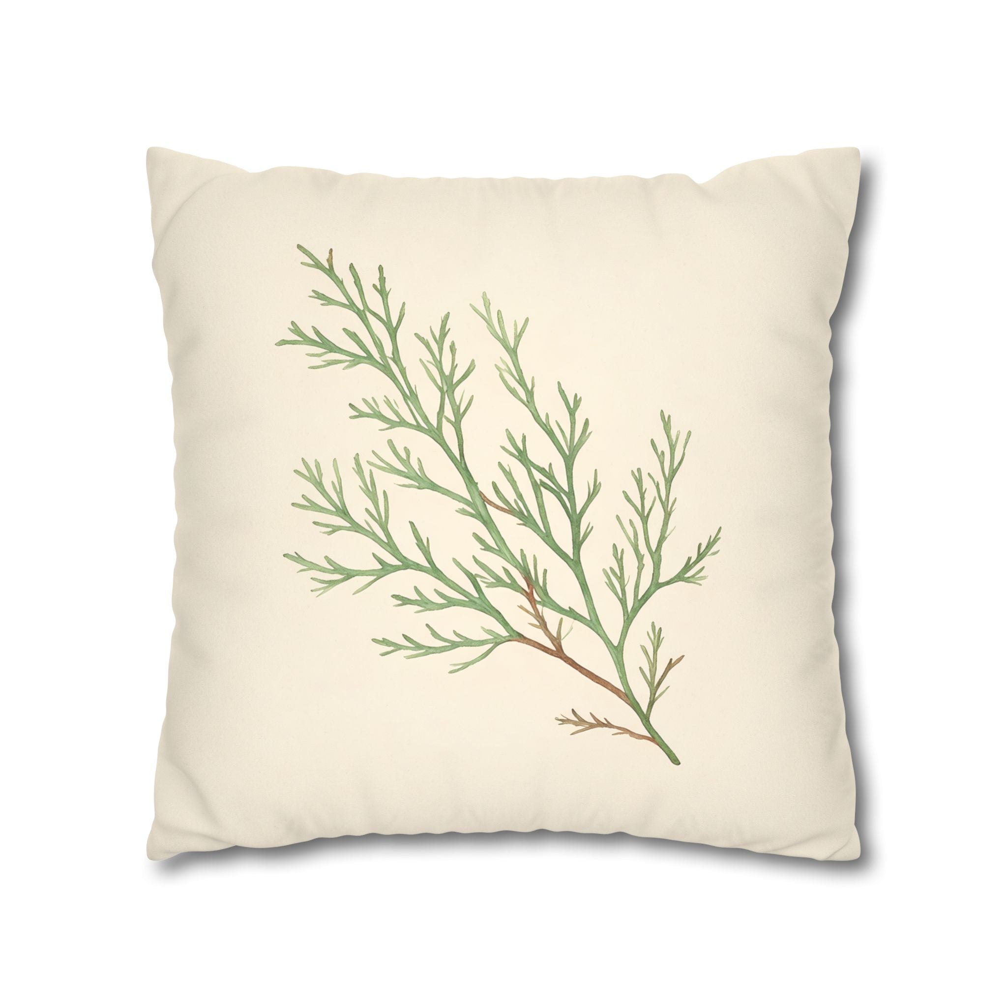 Sage Sprig Cushion Cover