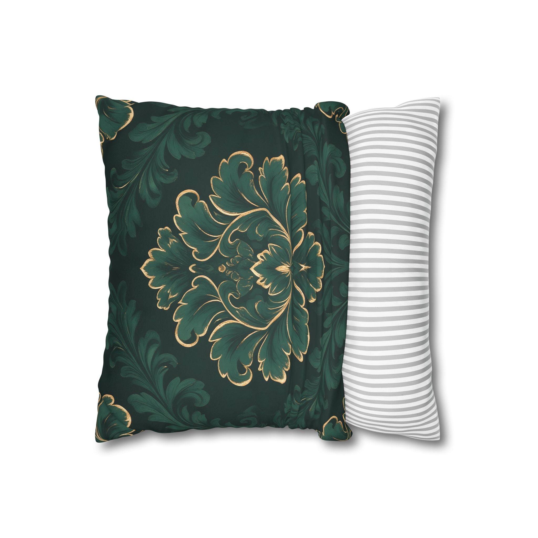 Emerald Damask Pillow Case