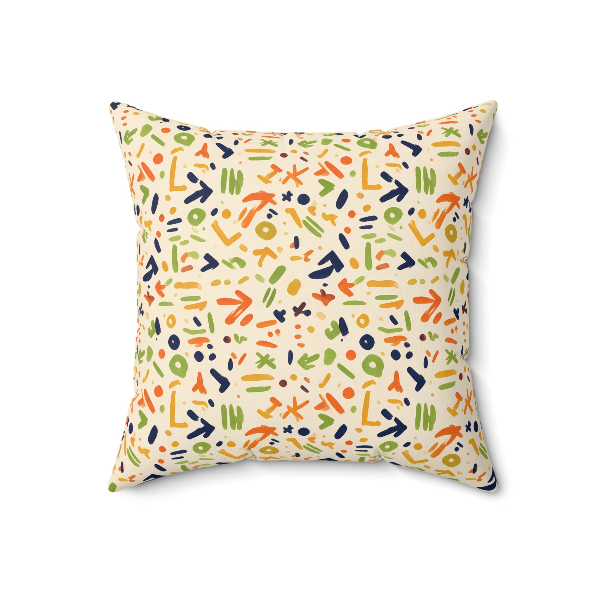 Eclectic Bogolan Throw Pillow