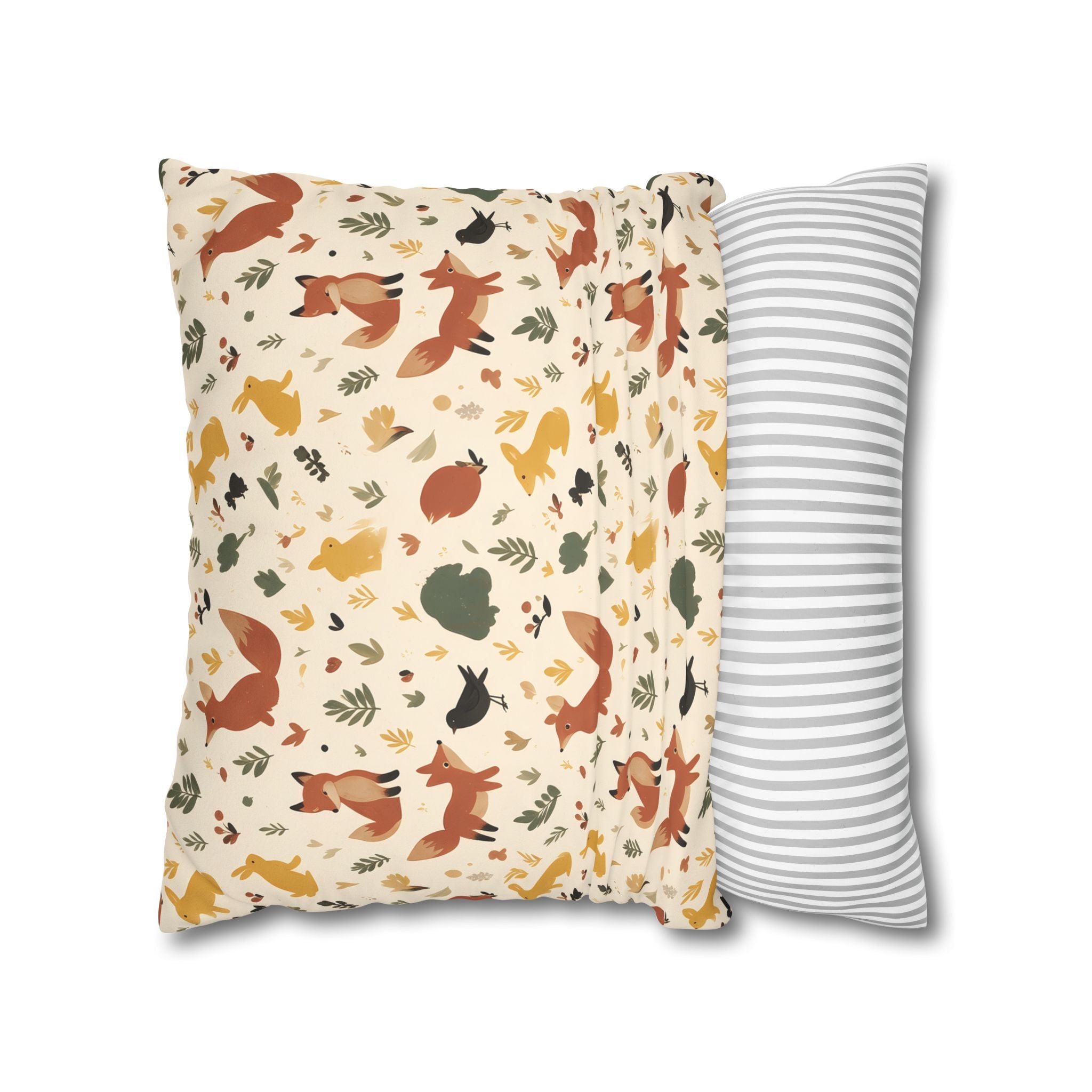 Woodland Fox & Hare Cushion Cover