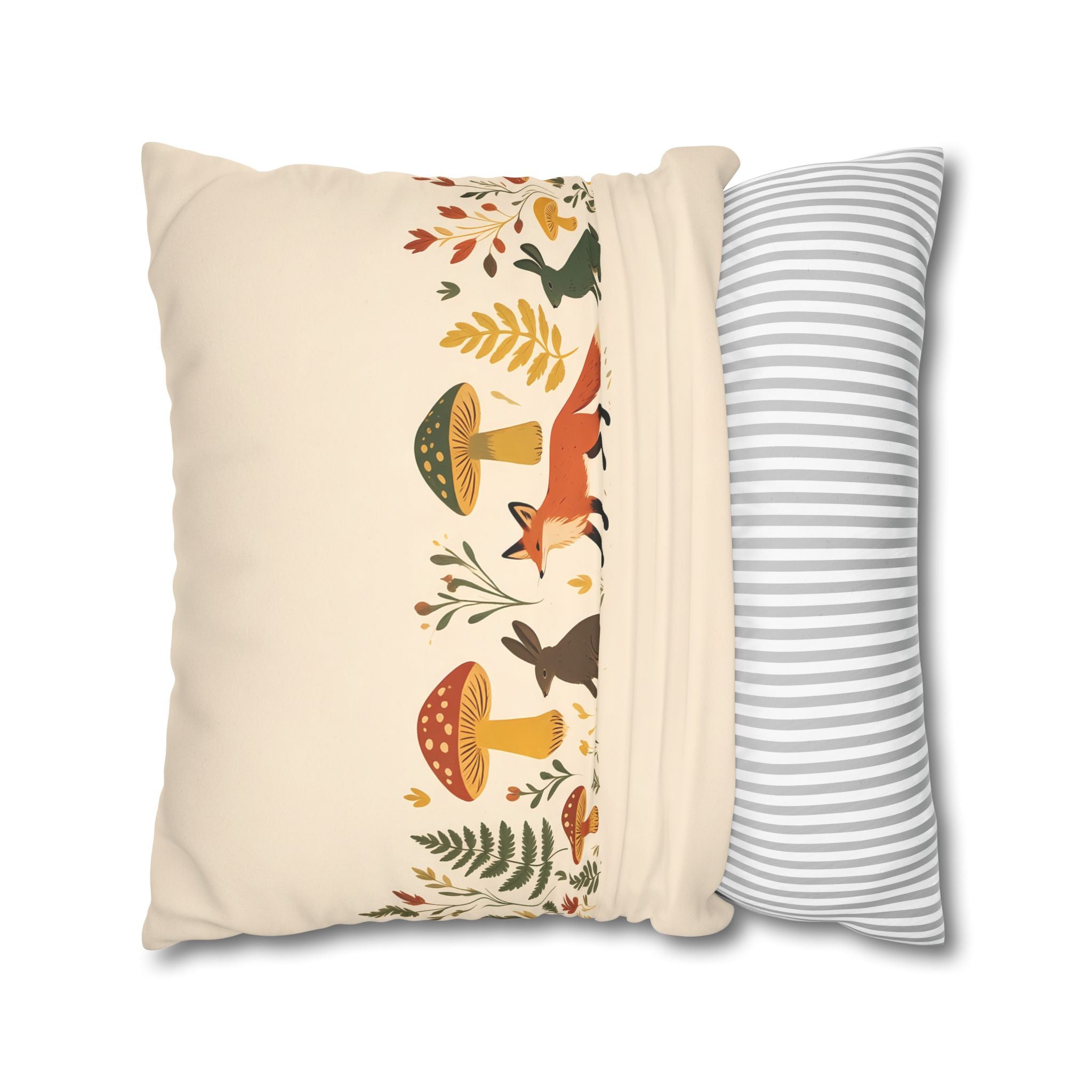 Woodland Animal Pillow Cover
