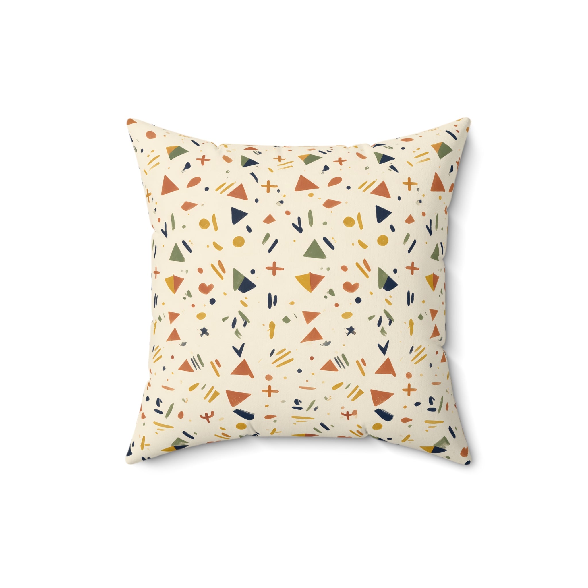Afrohemian Geometric Throw Pillow with Insert