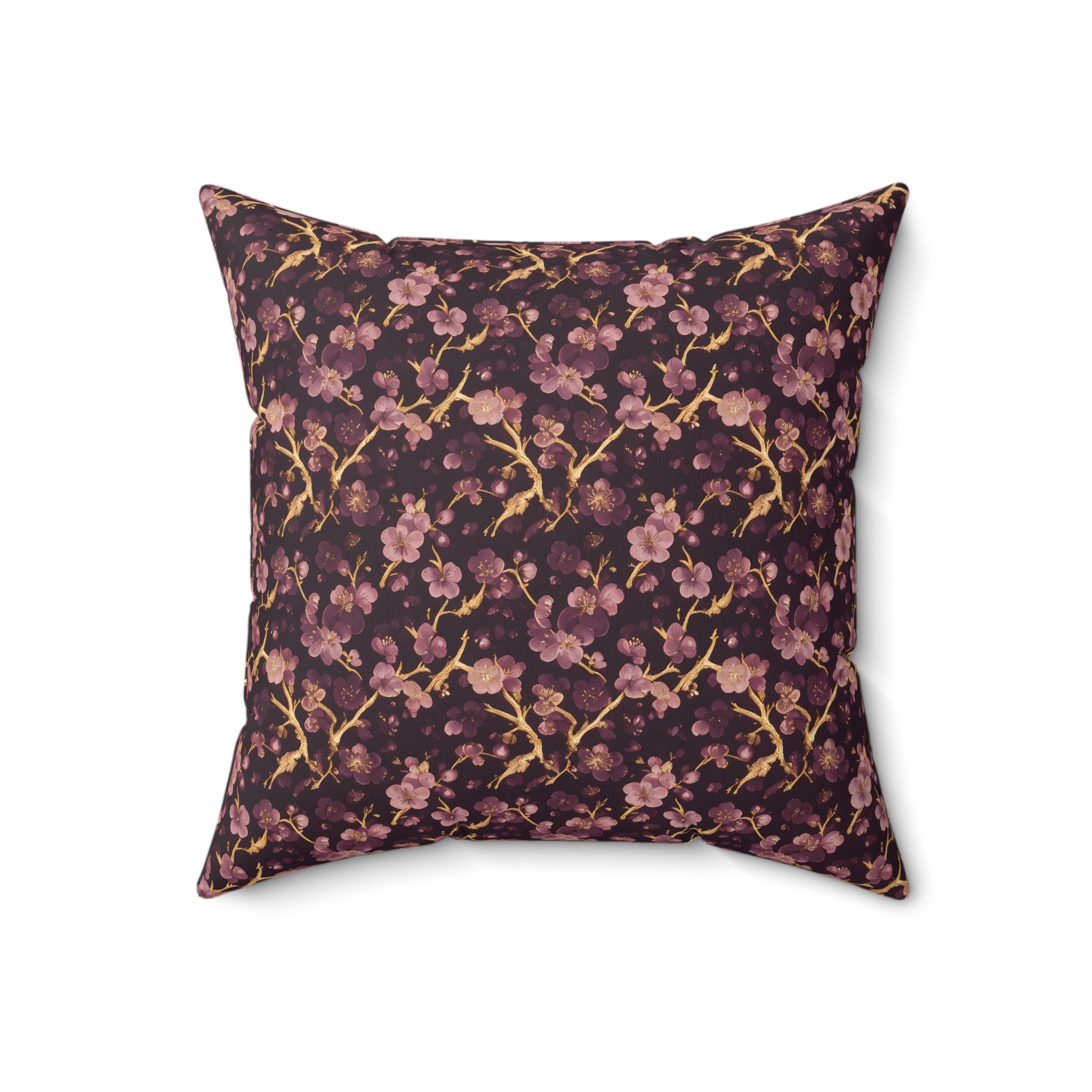 Deep Purple Throw Pillow with Insert
