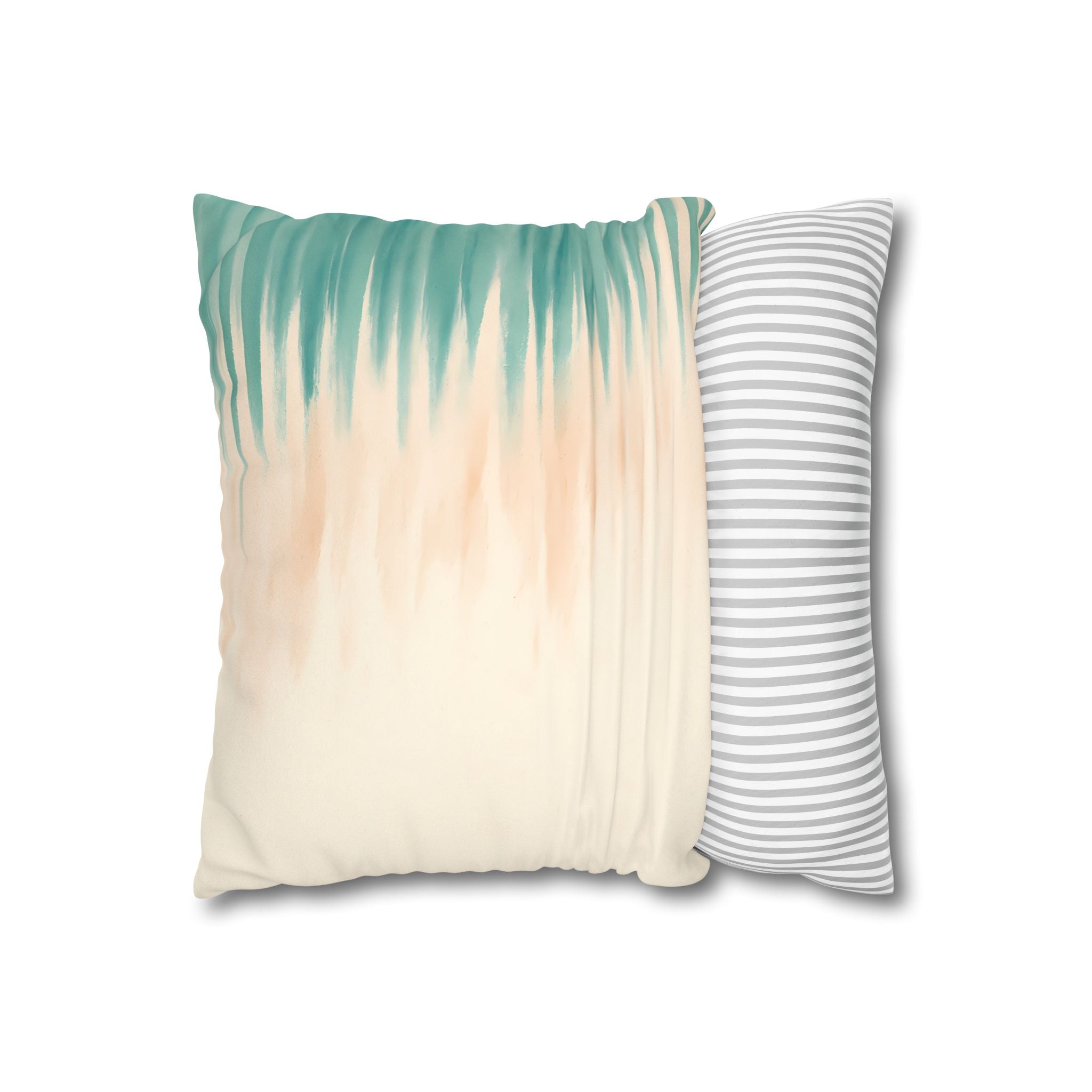 Asymmetric Coastal Stripe Cushion Cover