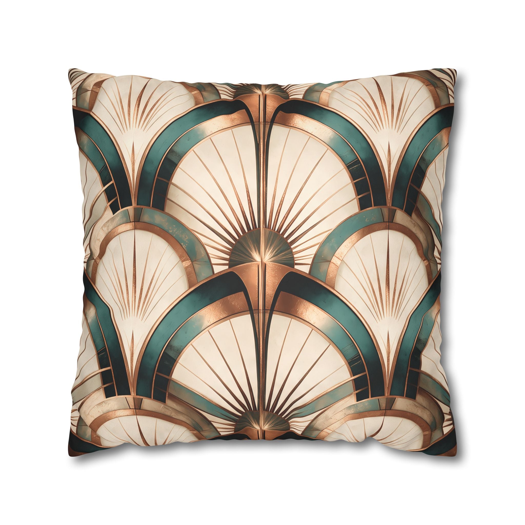 Patina Teal Throw Pillow Cover
