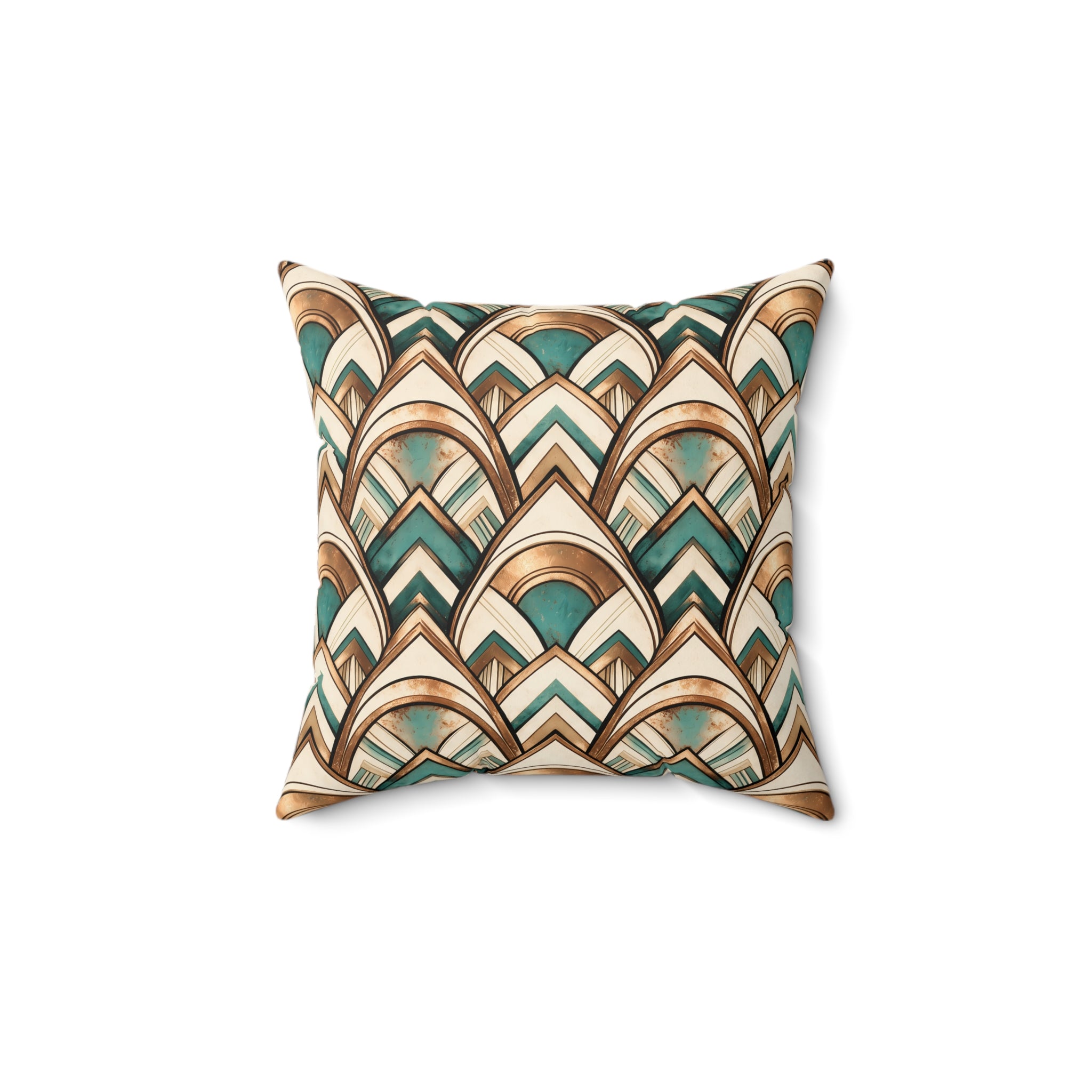Geometric Art Deco Throw Pillow with Insert