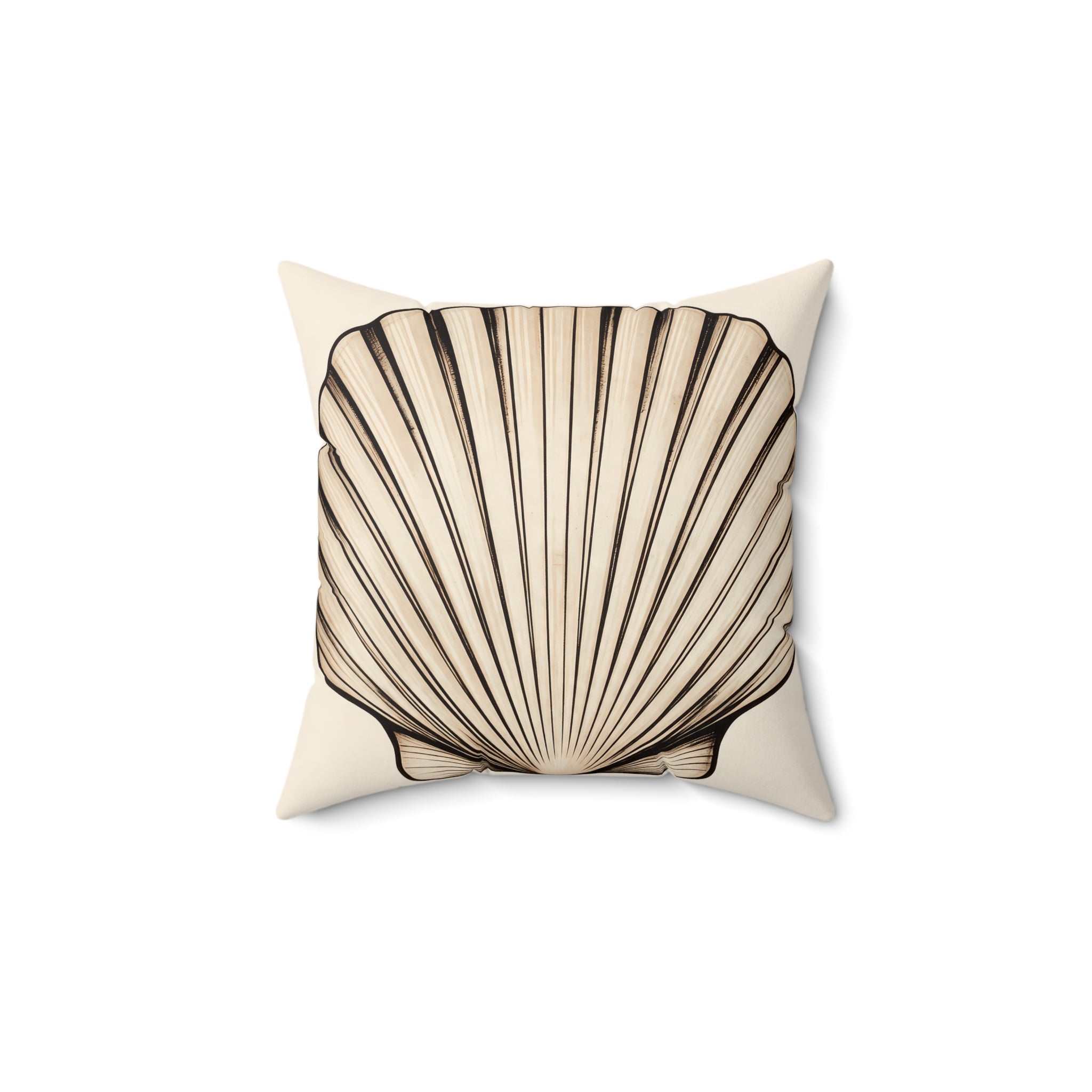 Beach House Scallop Shell Pillow