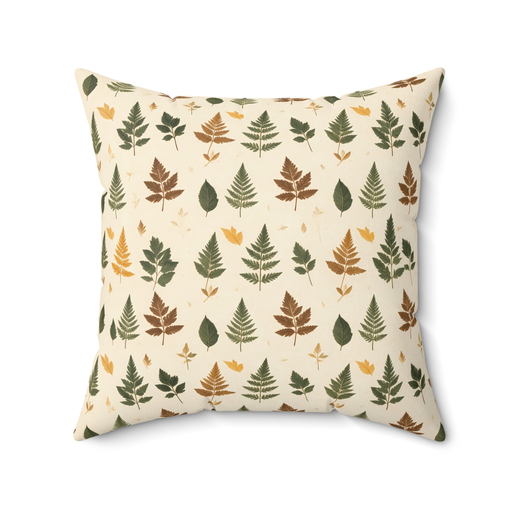Herbarium Fern Throw Pillow