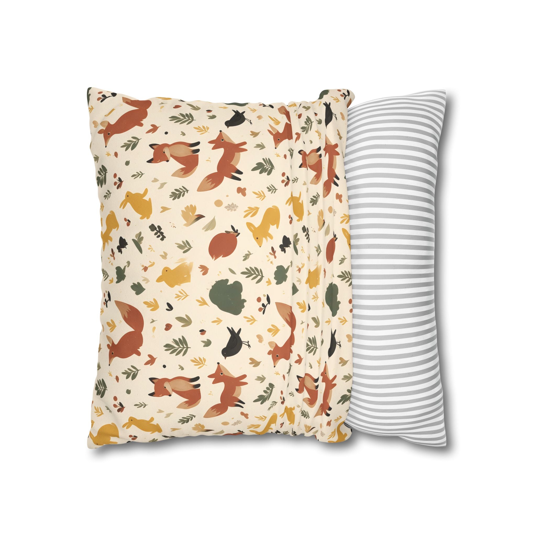 Woodland Fox & Hare Cushion Cover
