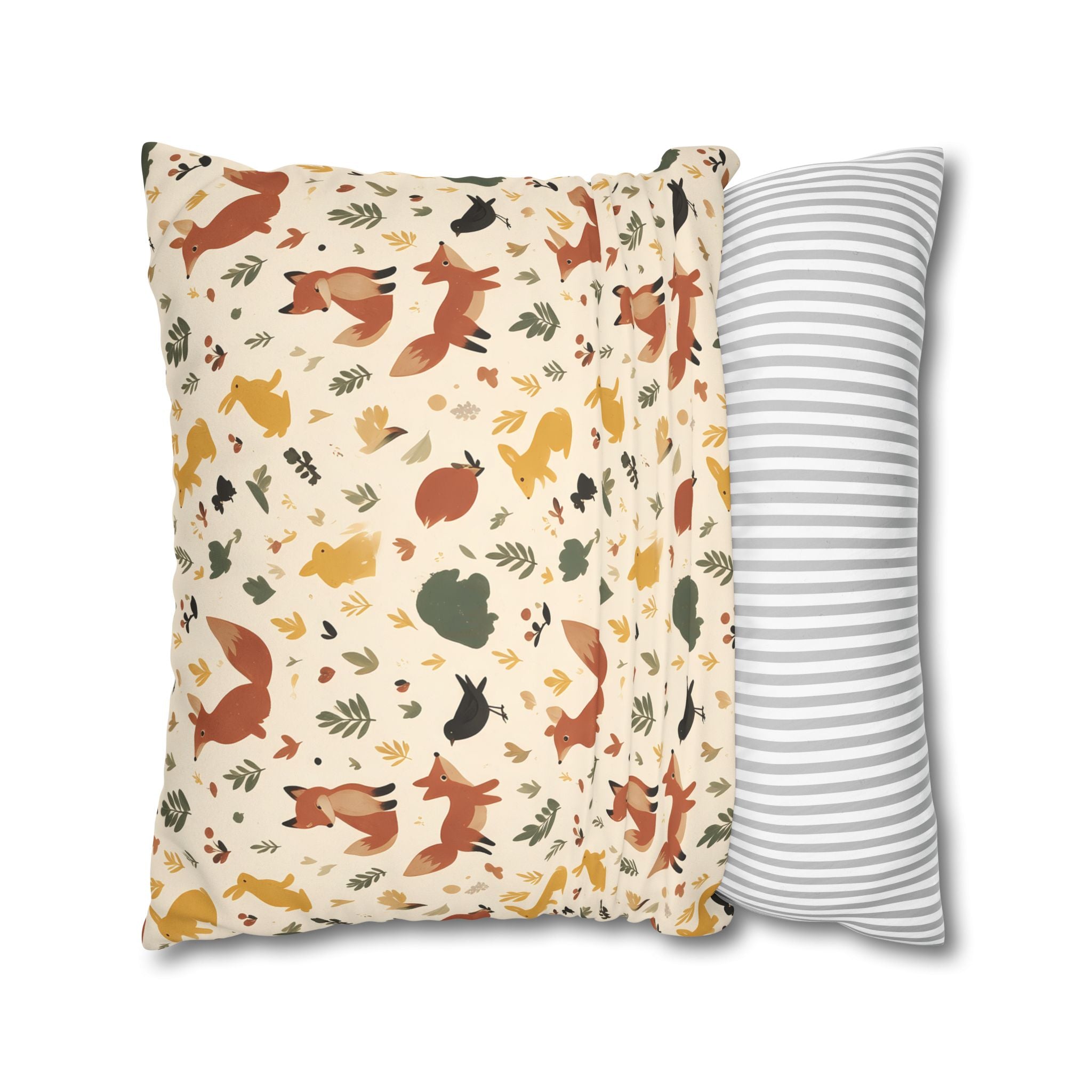 Woodland Fox & Hare Cushion Cover