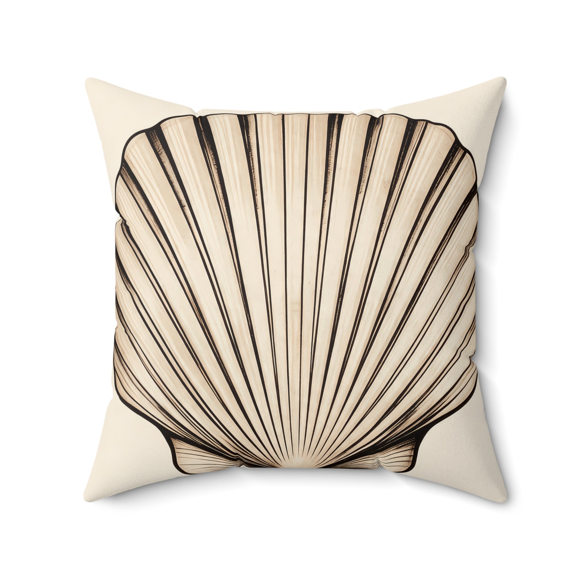 Beach House Scallop Shell Pillow