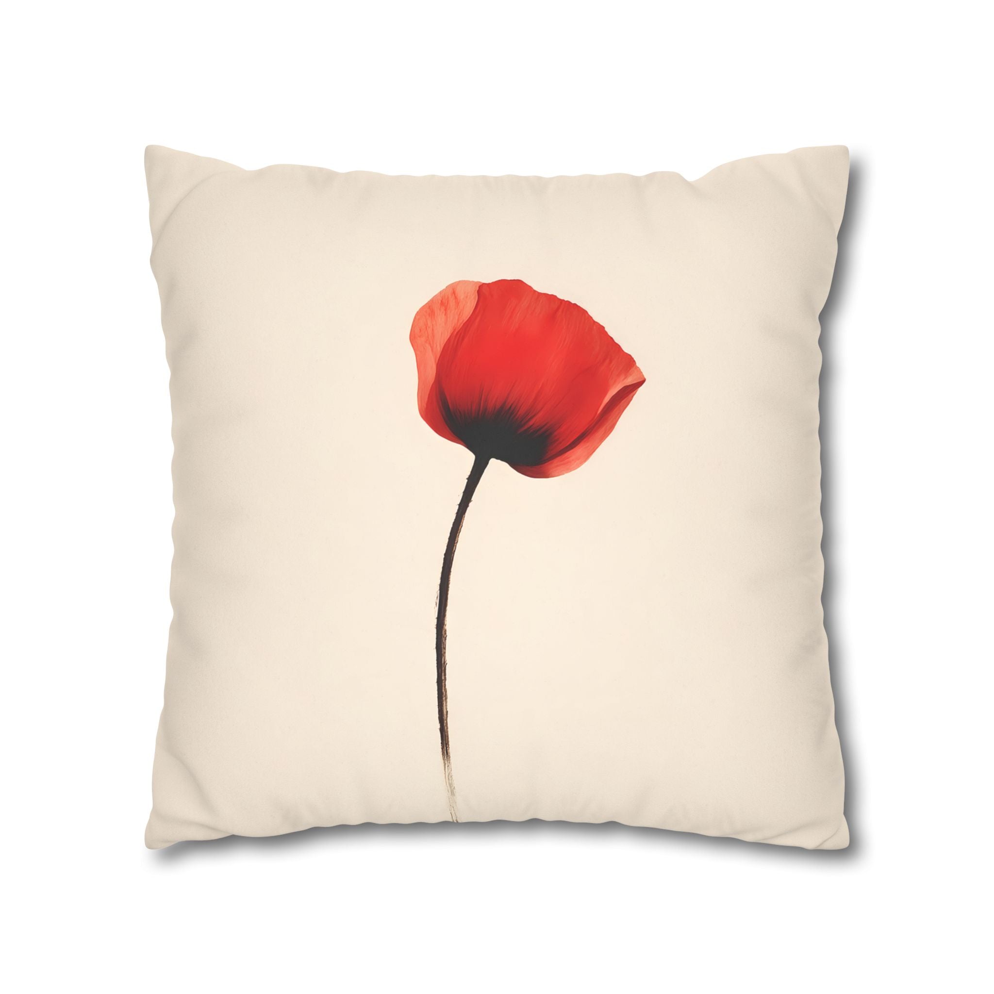 Red Poppy Cushion Cover