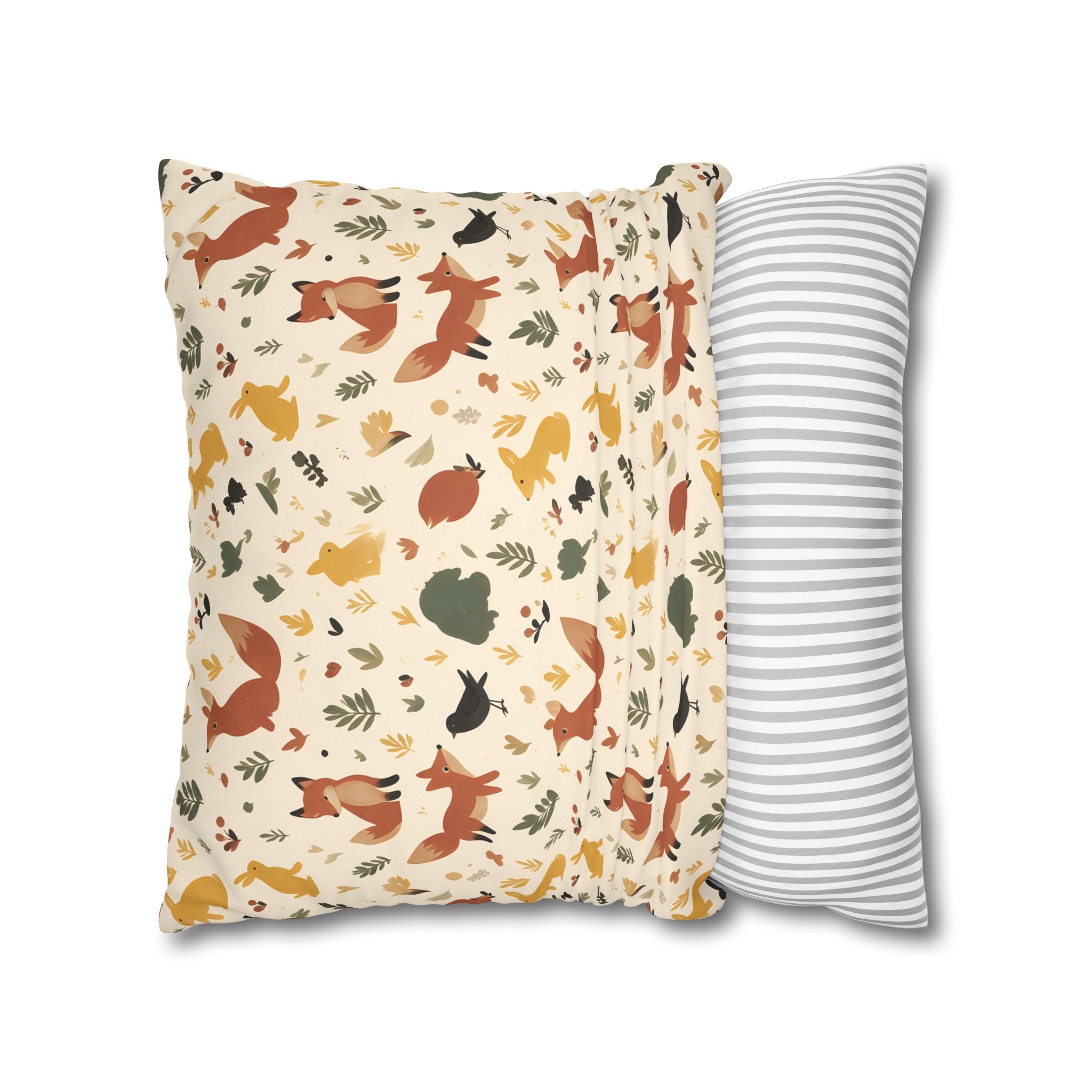 Woodland Fox & Hare Cushion Cover