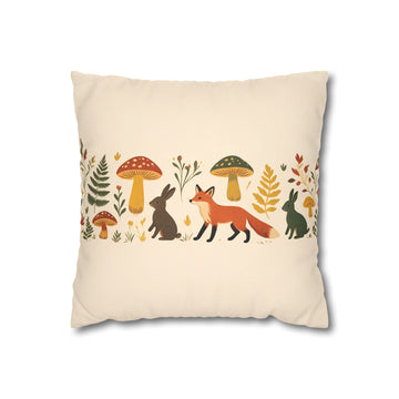 Woodland Animal Pillow Cover