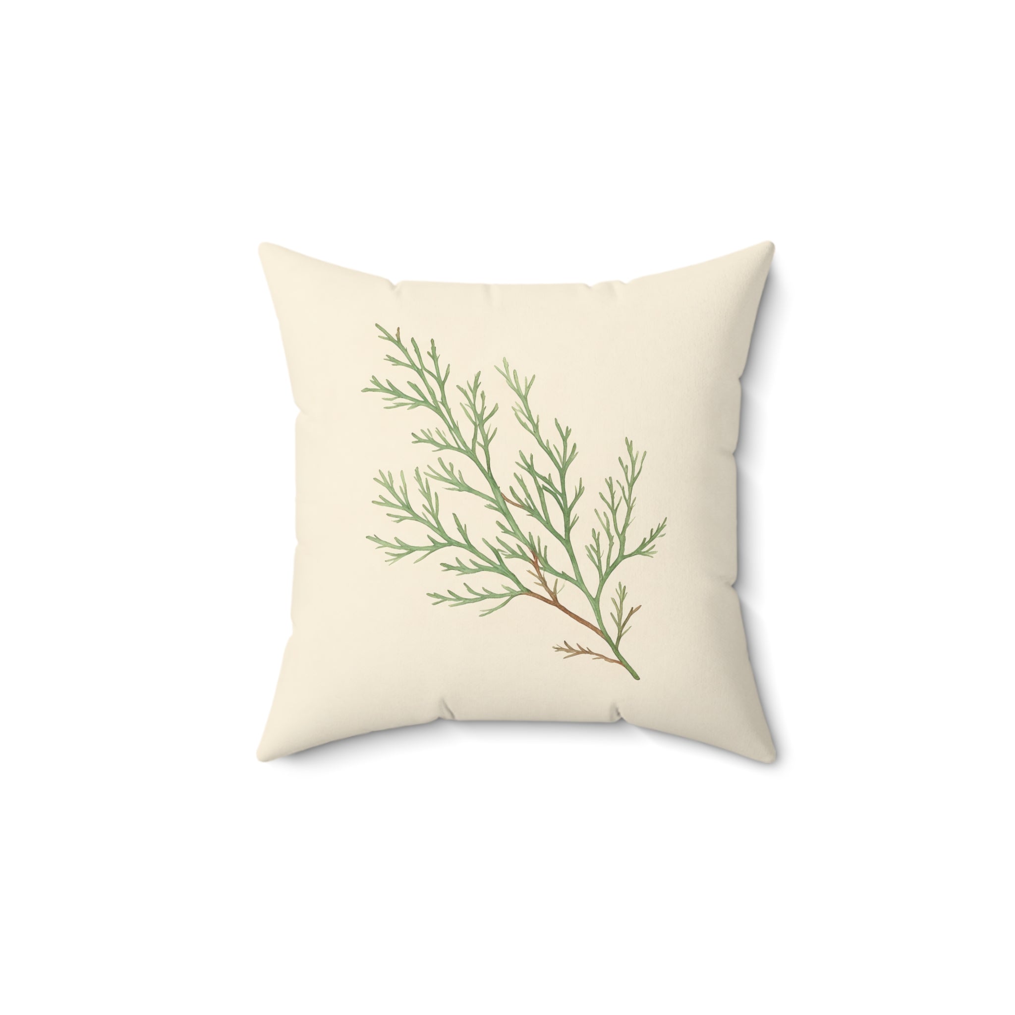 Sage Sprig Throw Pillow