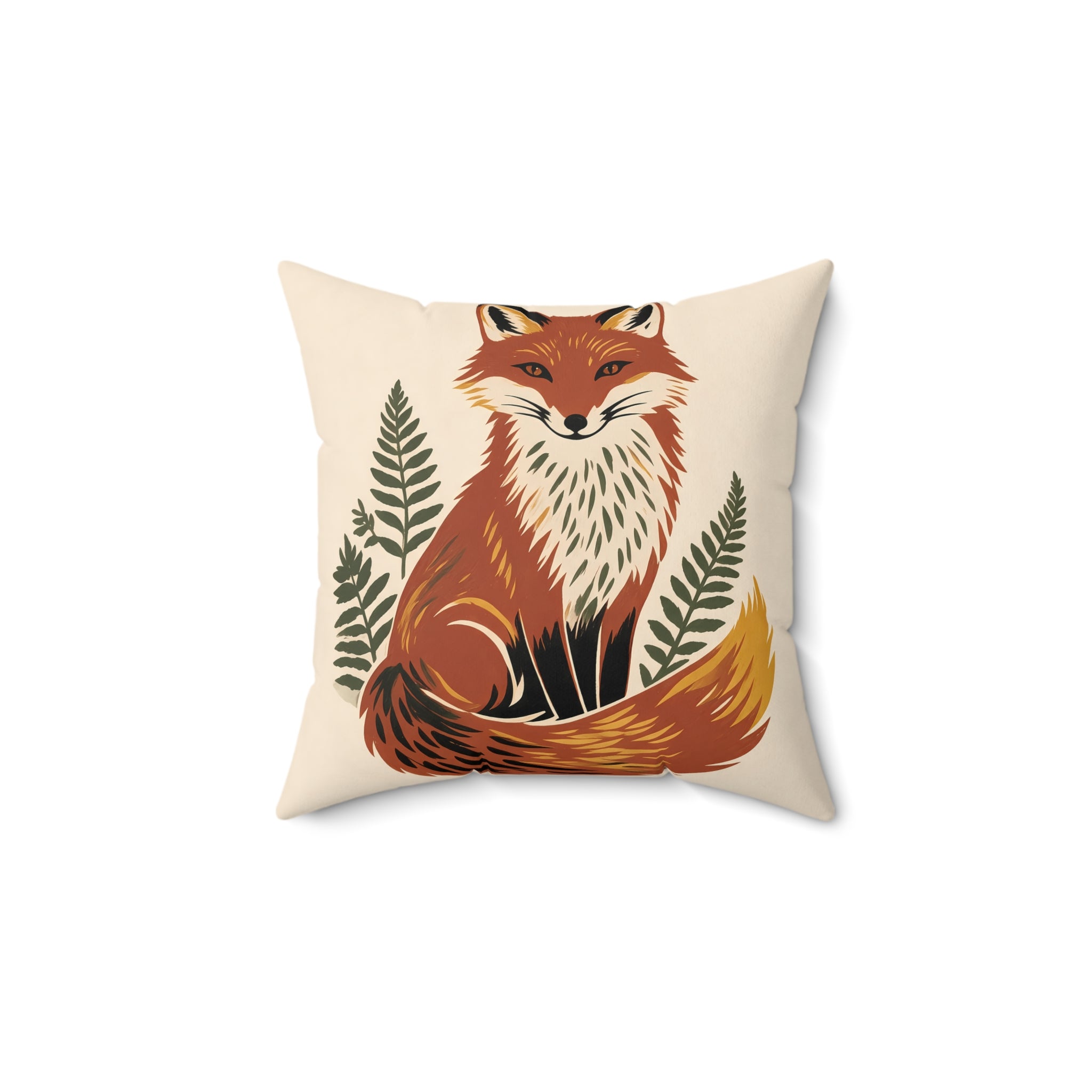 Fox Throw Pillow with Insert