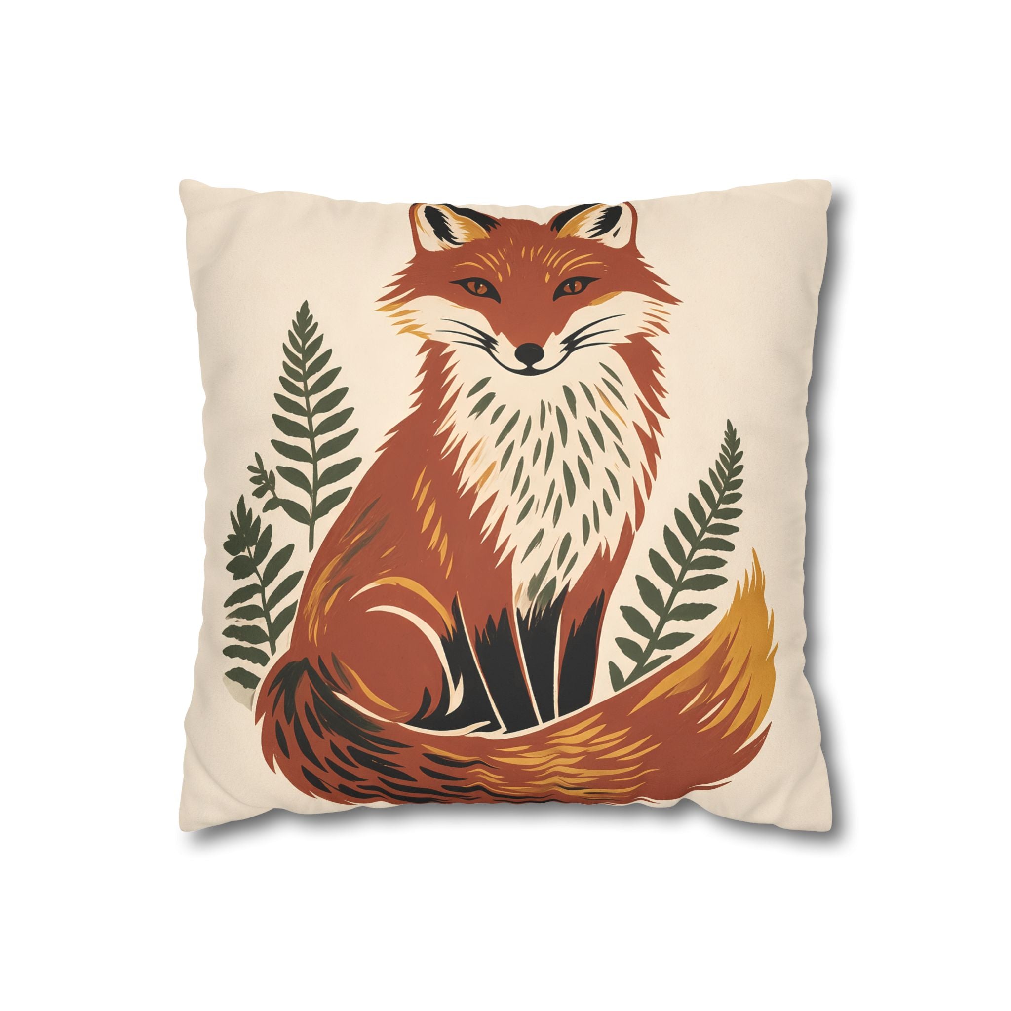 Fox Throw Pillow Cover