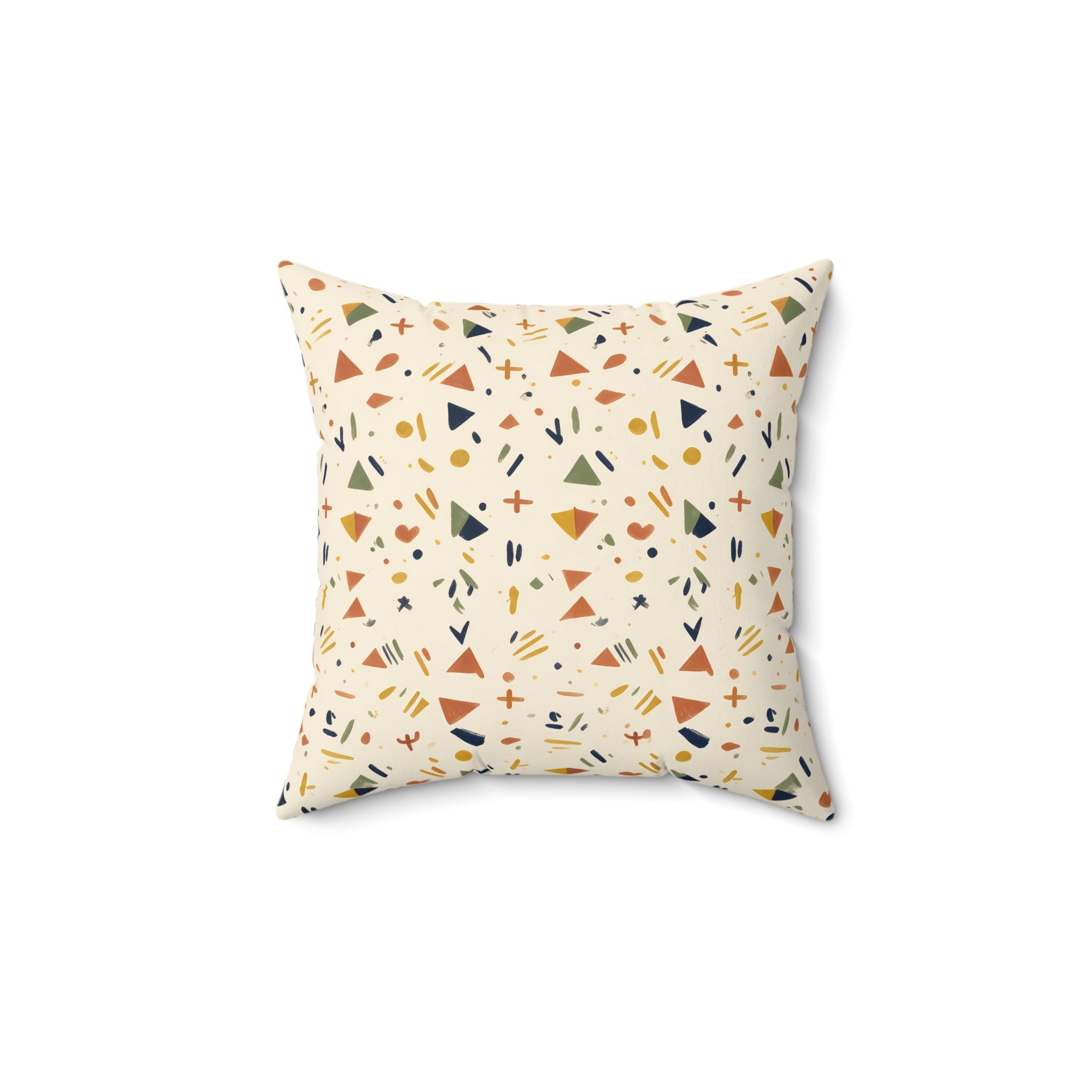 Afrohemian Geometric Throw Pillow with Insert