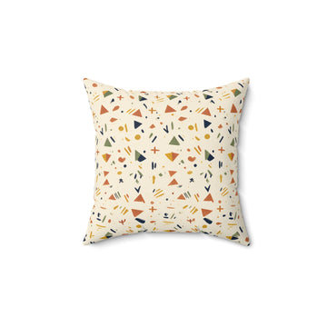 Afrohemian Geometric Throw Pillow with Insert
