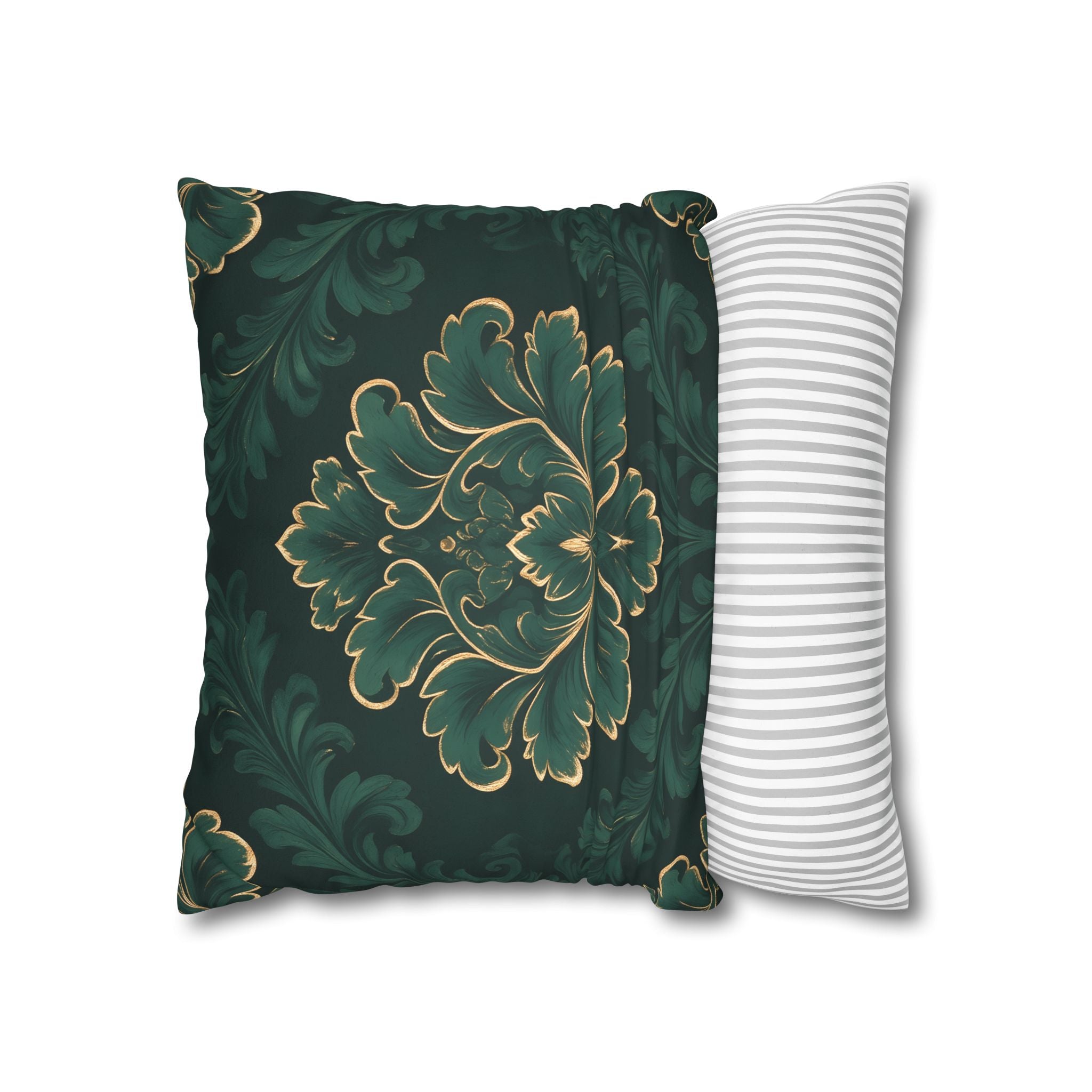 Emerald Damask Pillow Case