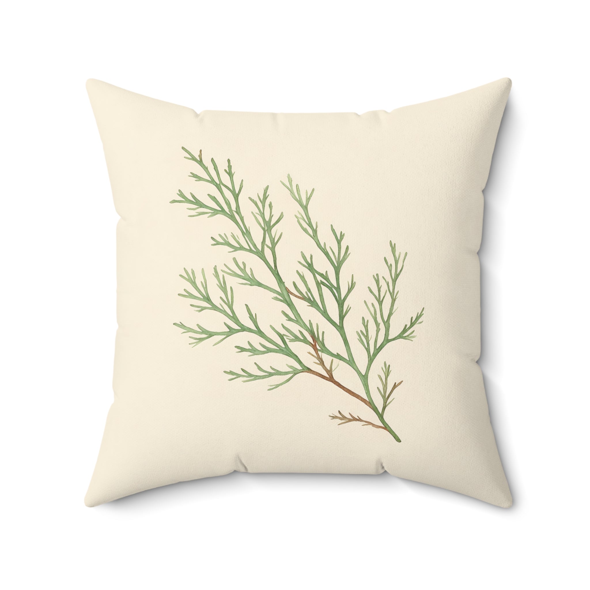 Sage Sprig Throw Pillow