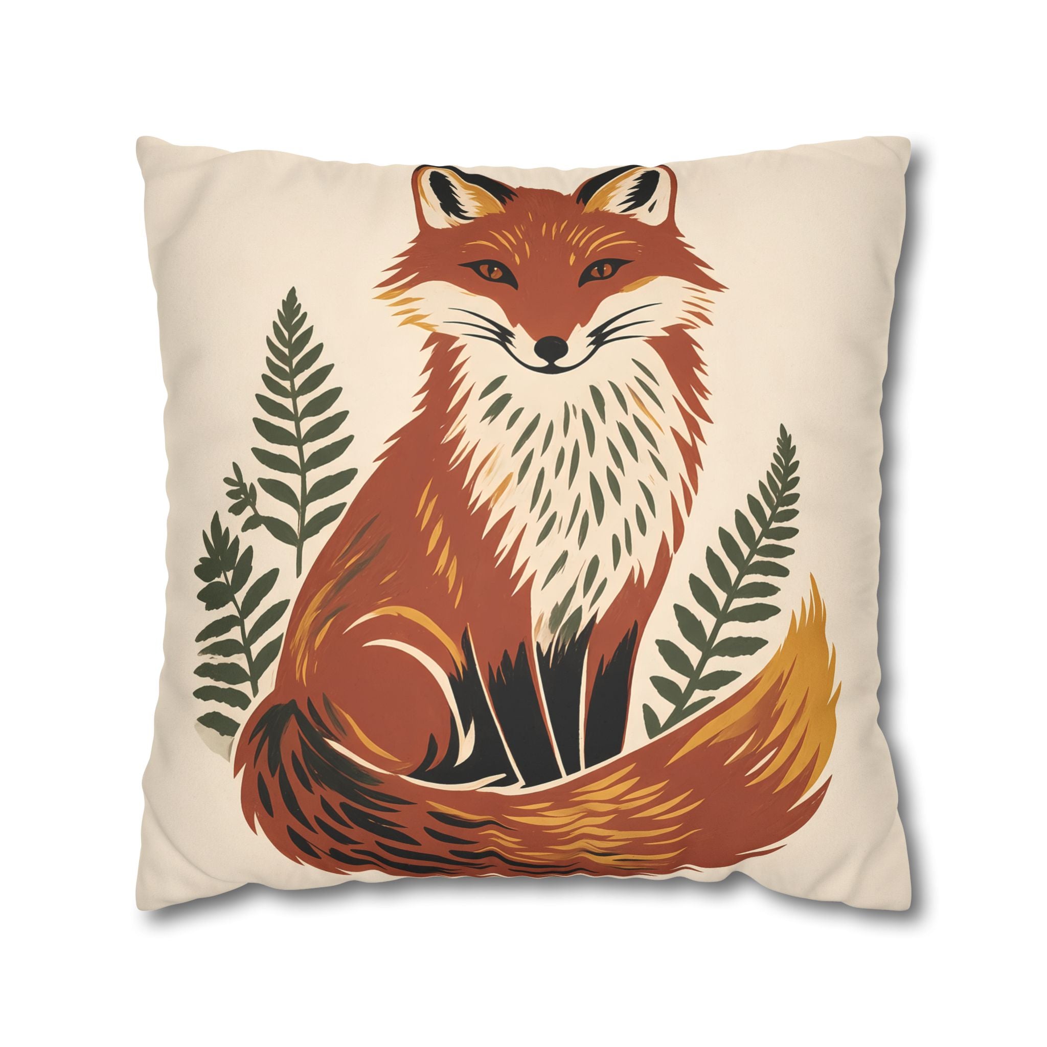 Fox Throw Pillow Cover