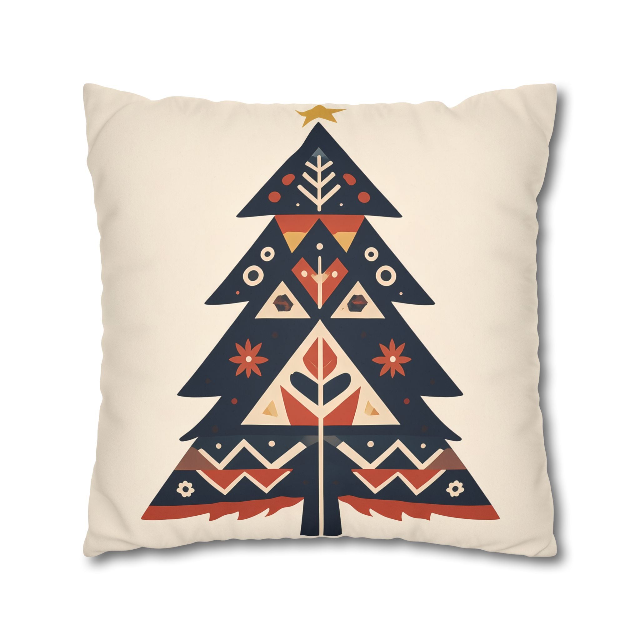 Nordic Christmas Tree Pillow Cover