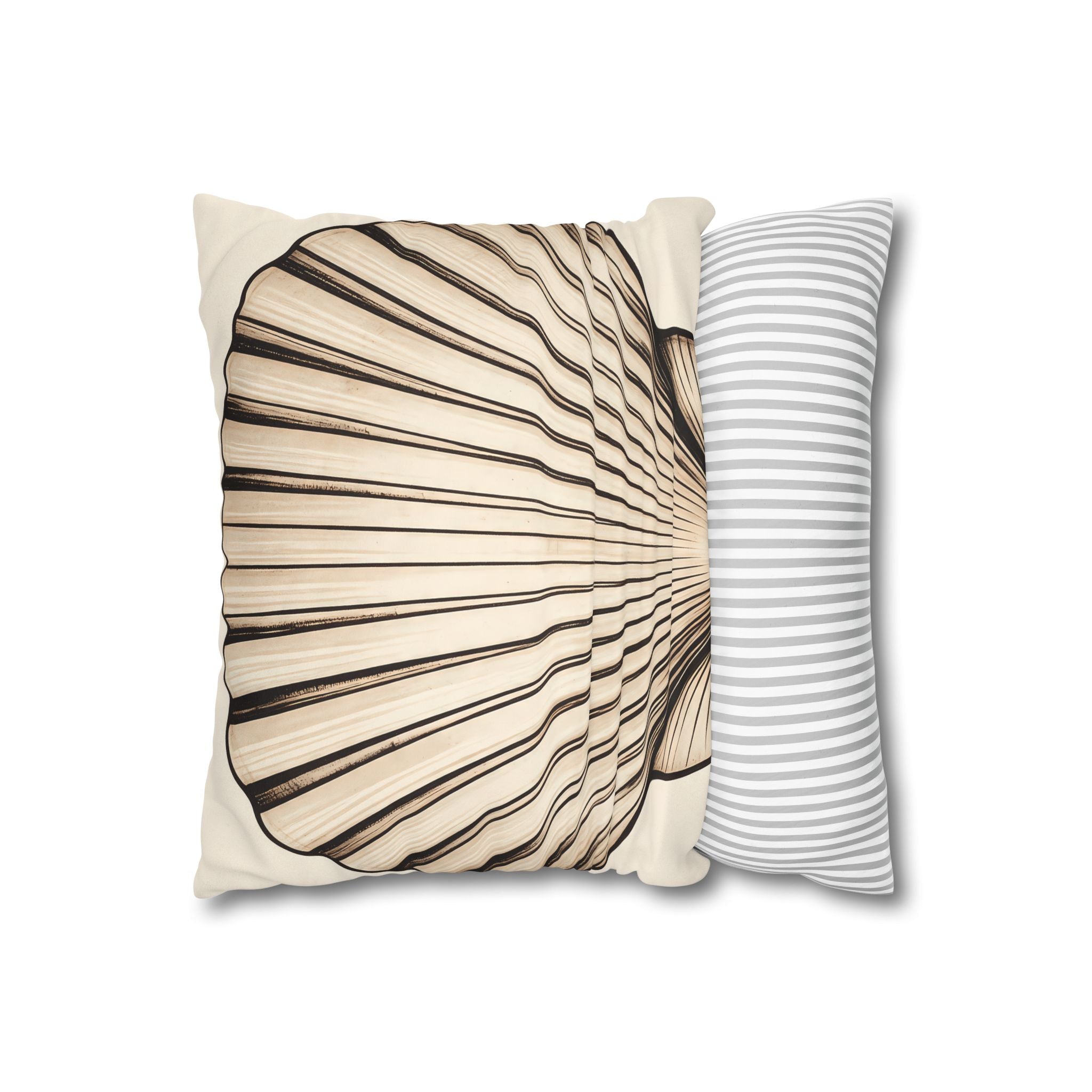 Sand Scallop Shell Cushion Cover