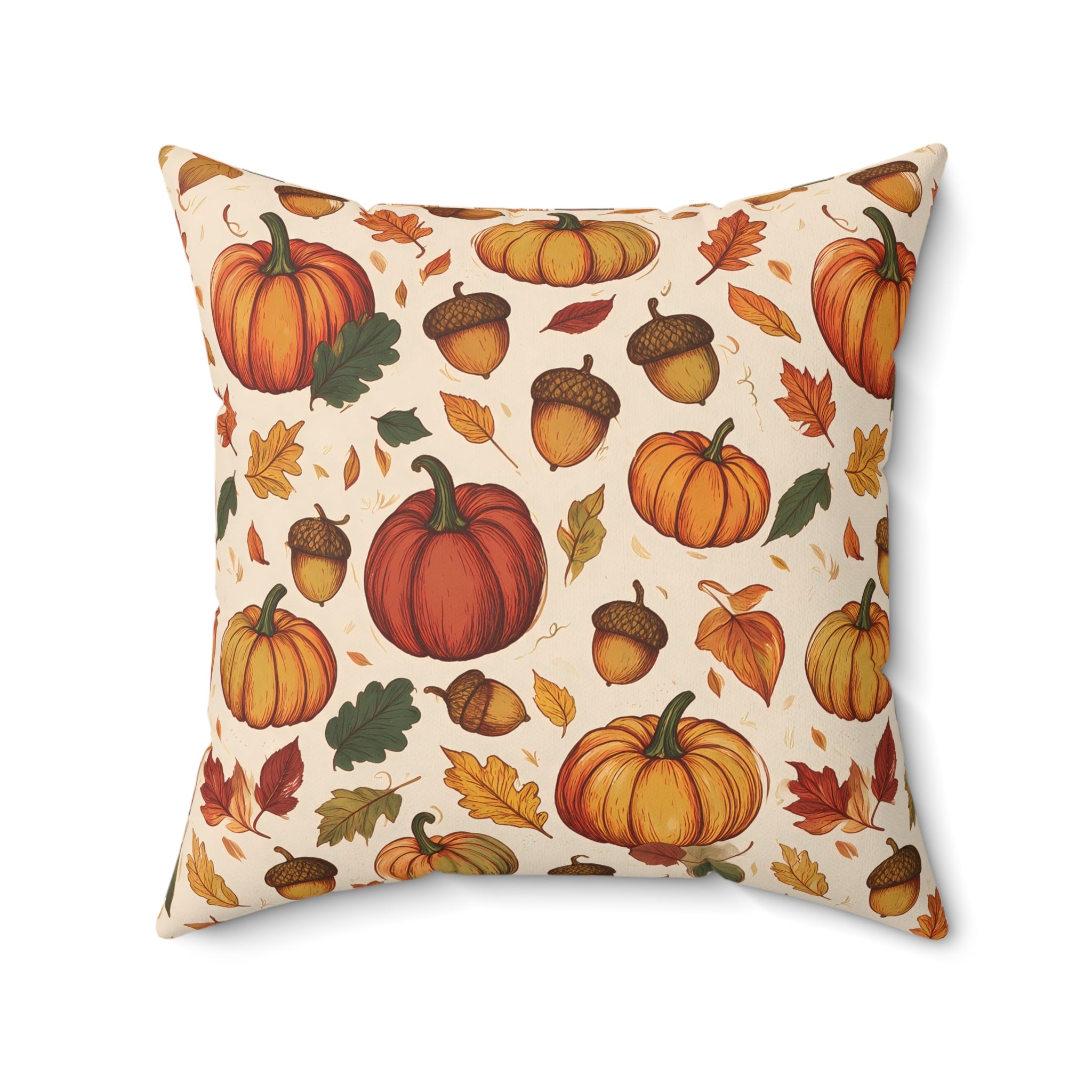 Pumpkin Throw Pillow with Insert