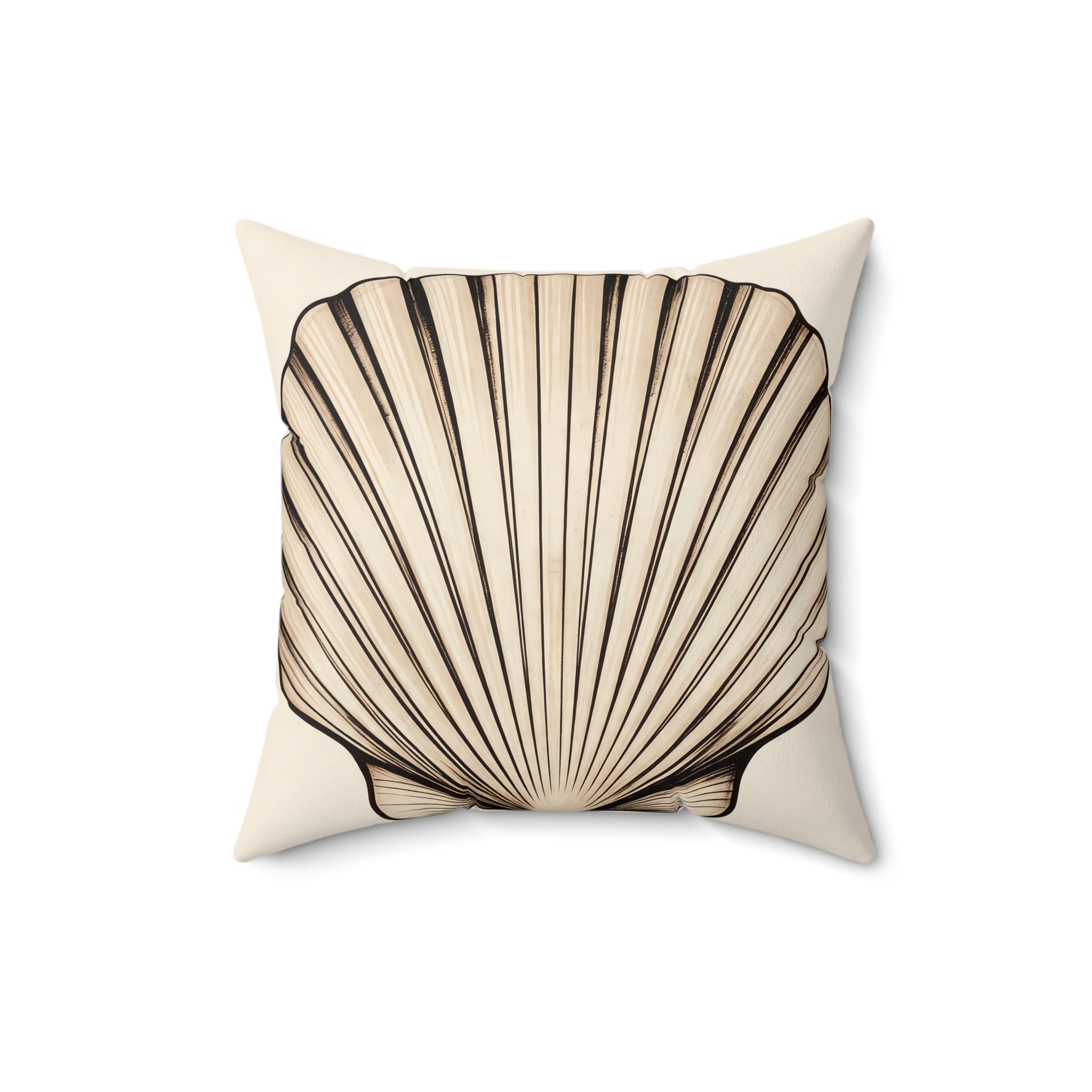 Beach House Scallop Shell Pillow