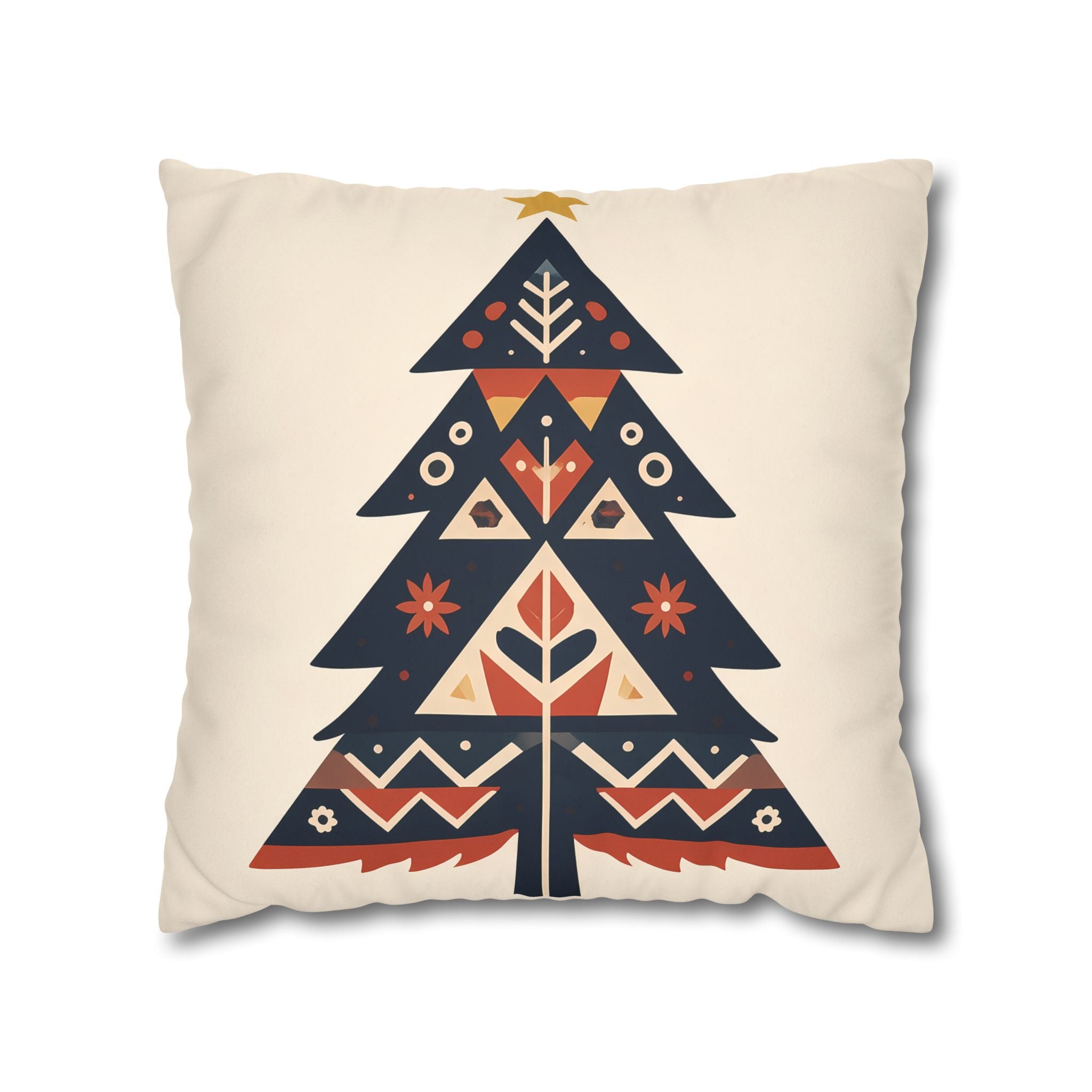 Nordic Christmas Tree Pillow Cover