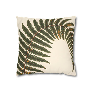 Umber Olive Fern Cushion Cover
