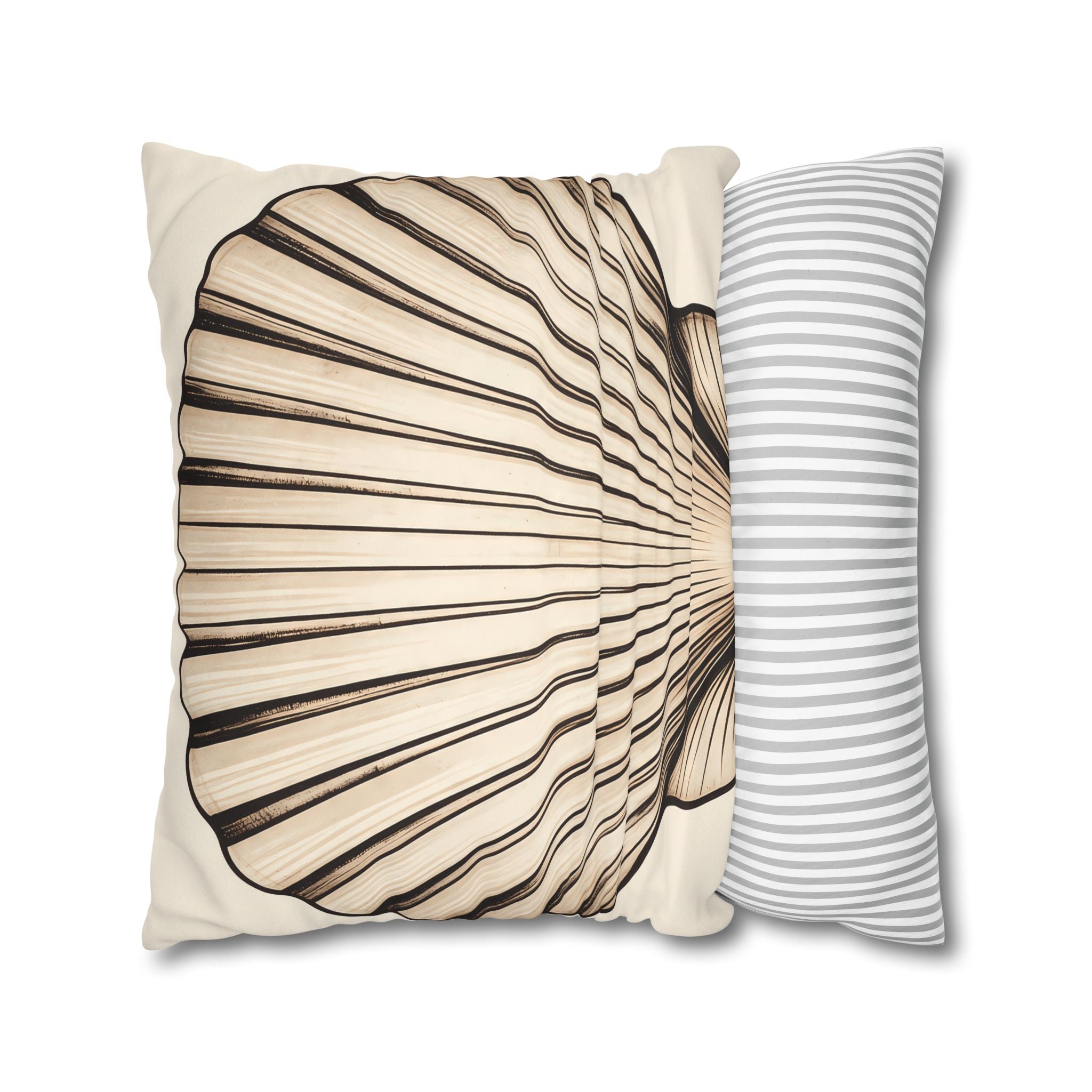 Sand Scallop Shell Cushion Cover