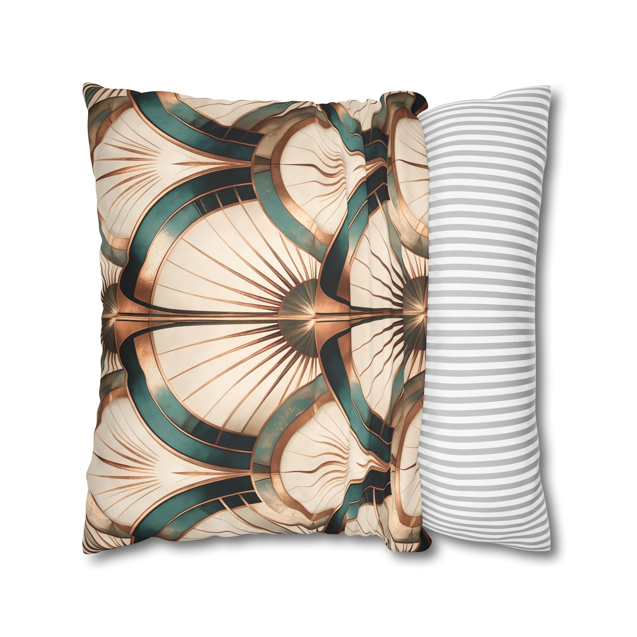 Patina Teal Throw Pillow Cover